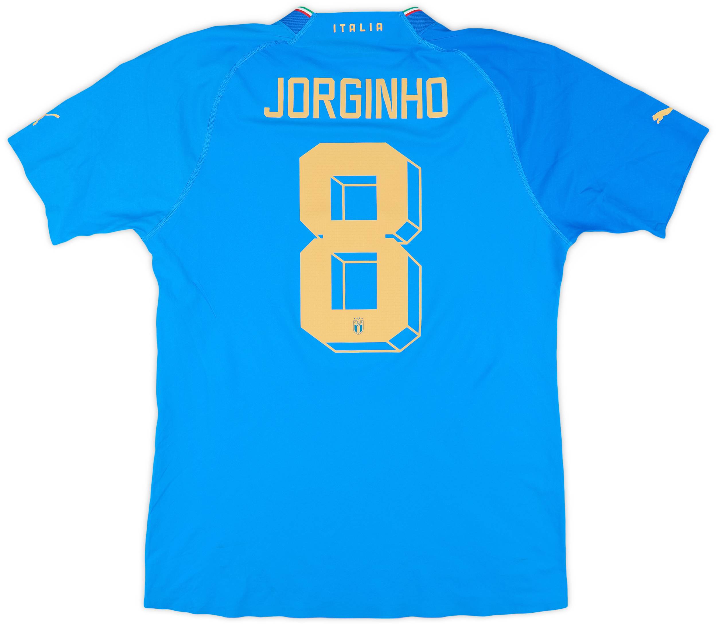2022-23 Italy Authentic Home Shirt Jorginho #8 - 8/10 - (L)
