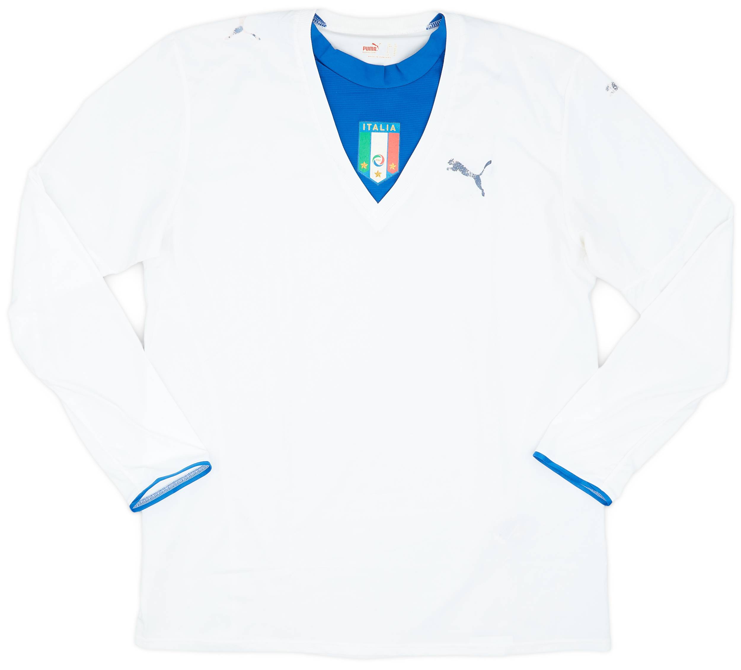 2006 Italy Away L/S Shirt - 5/10 - (XL)