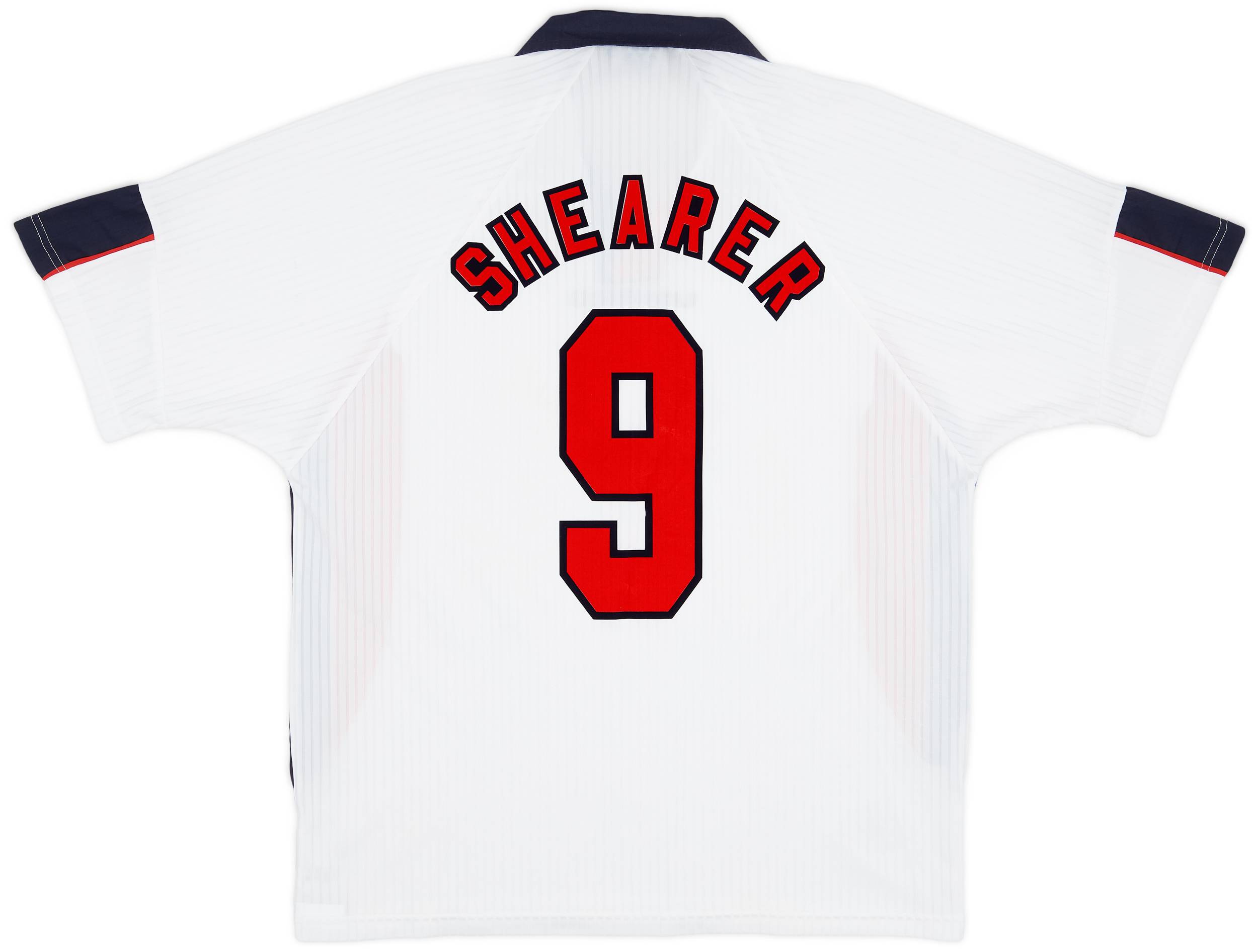 1997-99 England Home Shirt Shearer #9 - 7/10 - (XXL)
