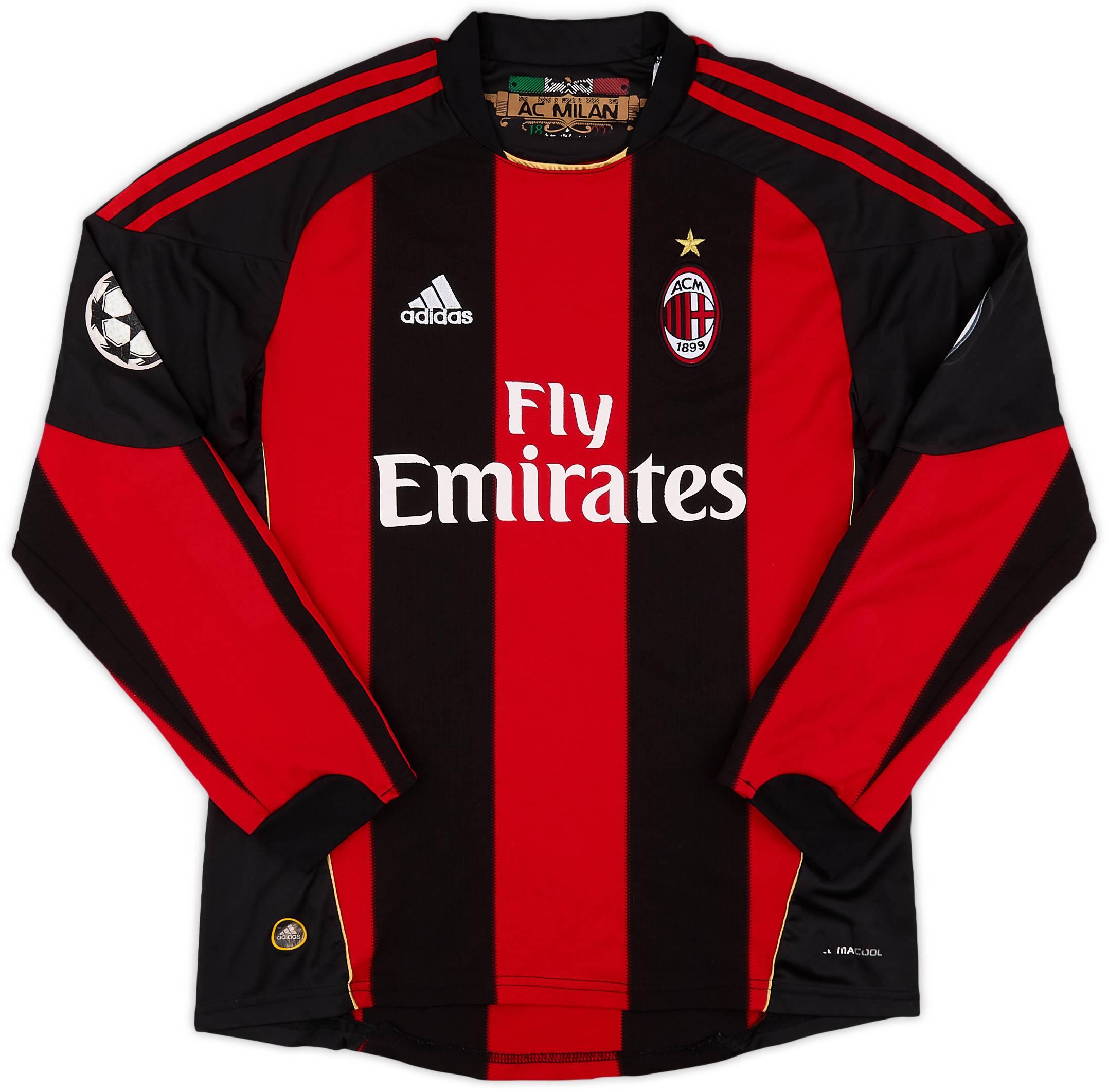 2010-11 AC Milan Home Shirt Ibrahimovic #11 - 9/10 - (XXL)