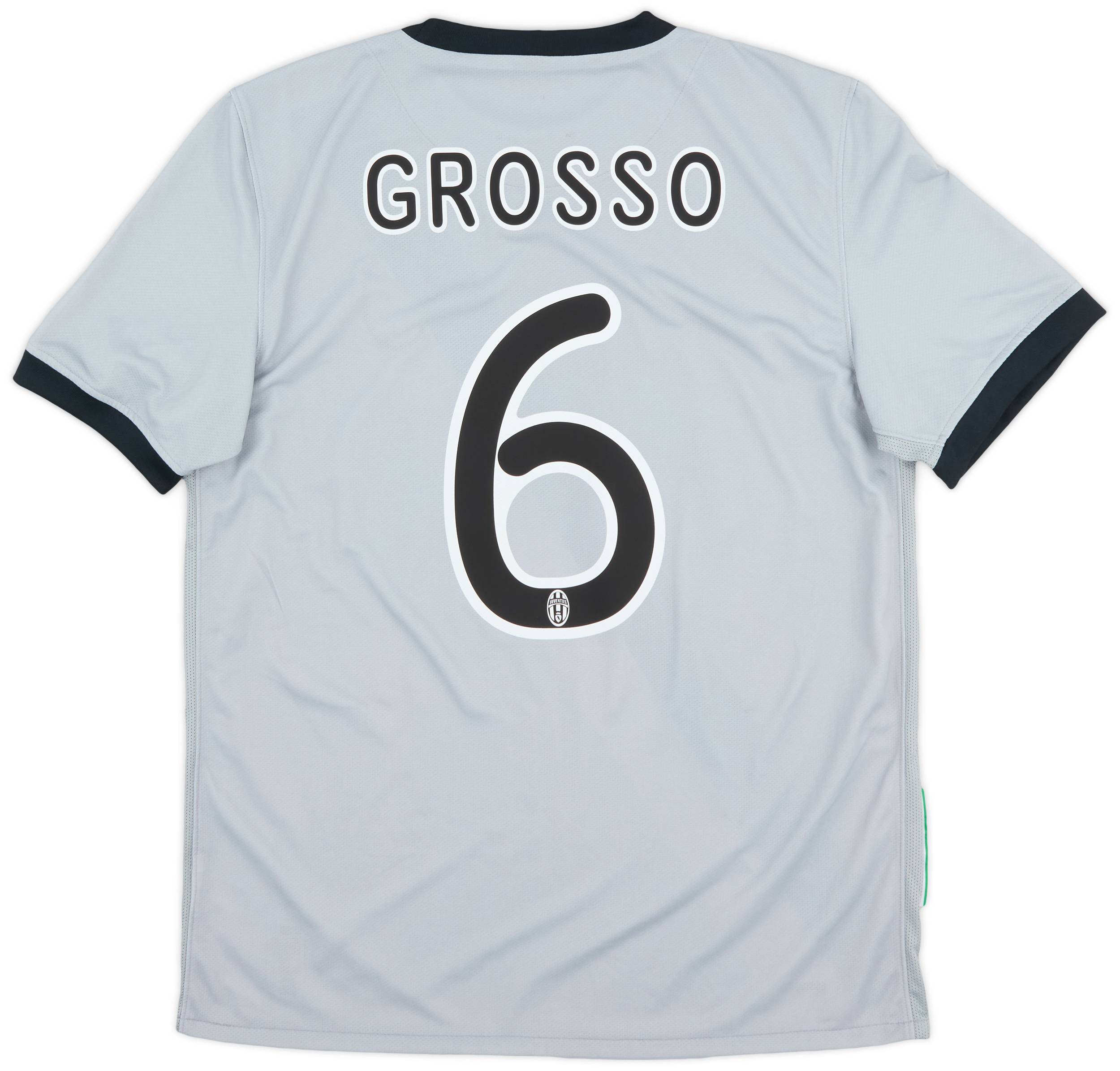 2009-10 Juventus Away Shirt Grosso #6 - 7/10 - (M)