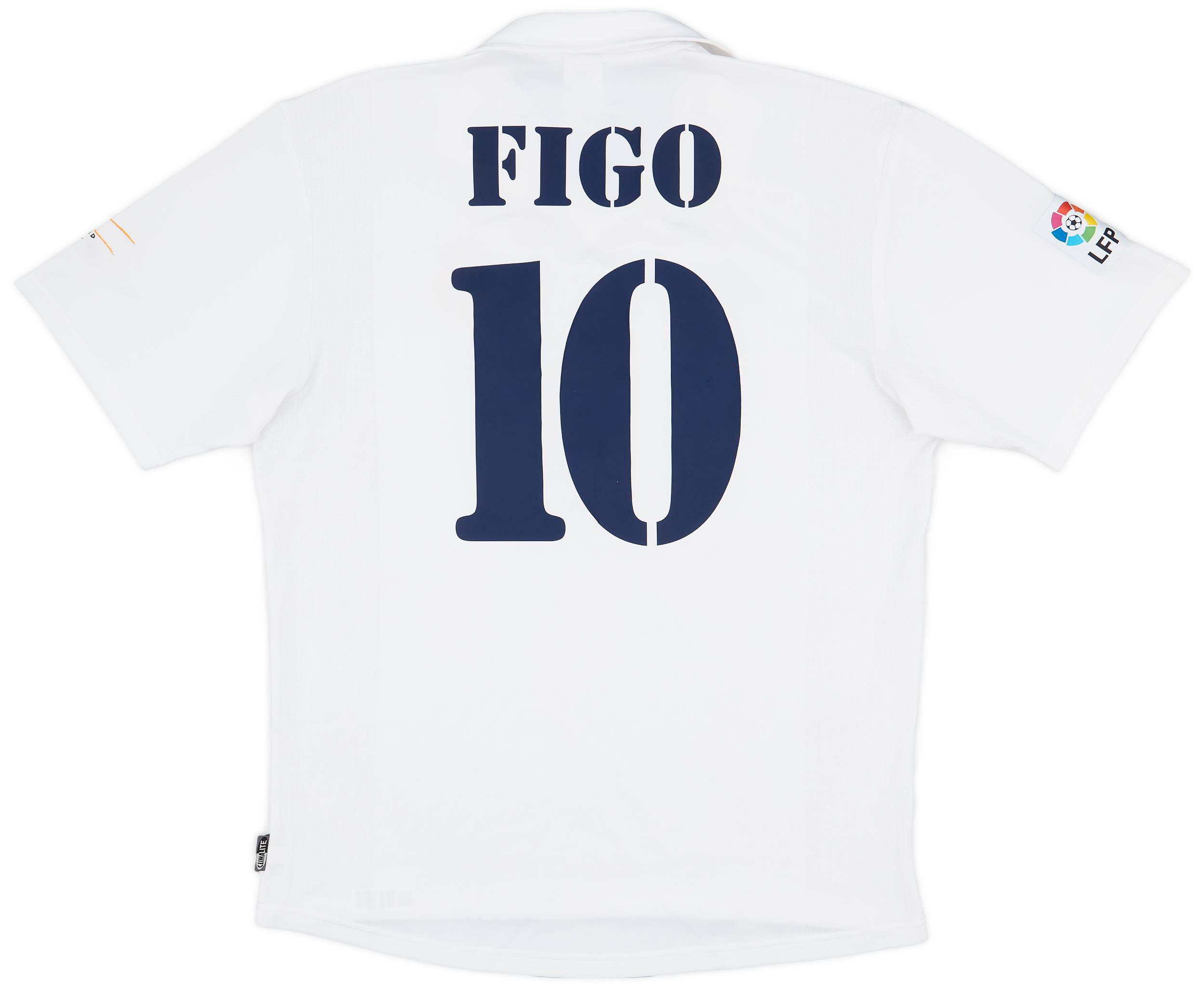 2001-02 Real Madrid Home Shirt Figo #10 - 4/10 - (XL)
