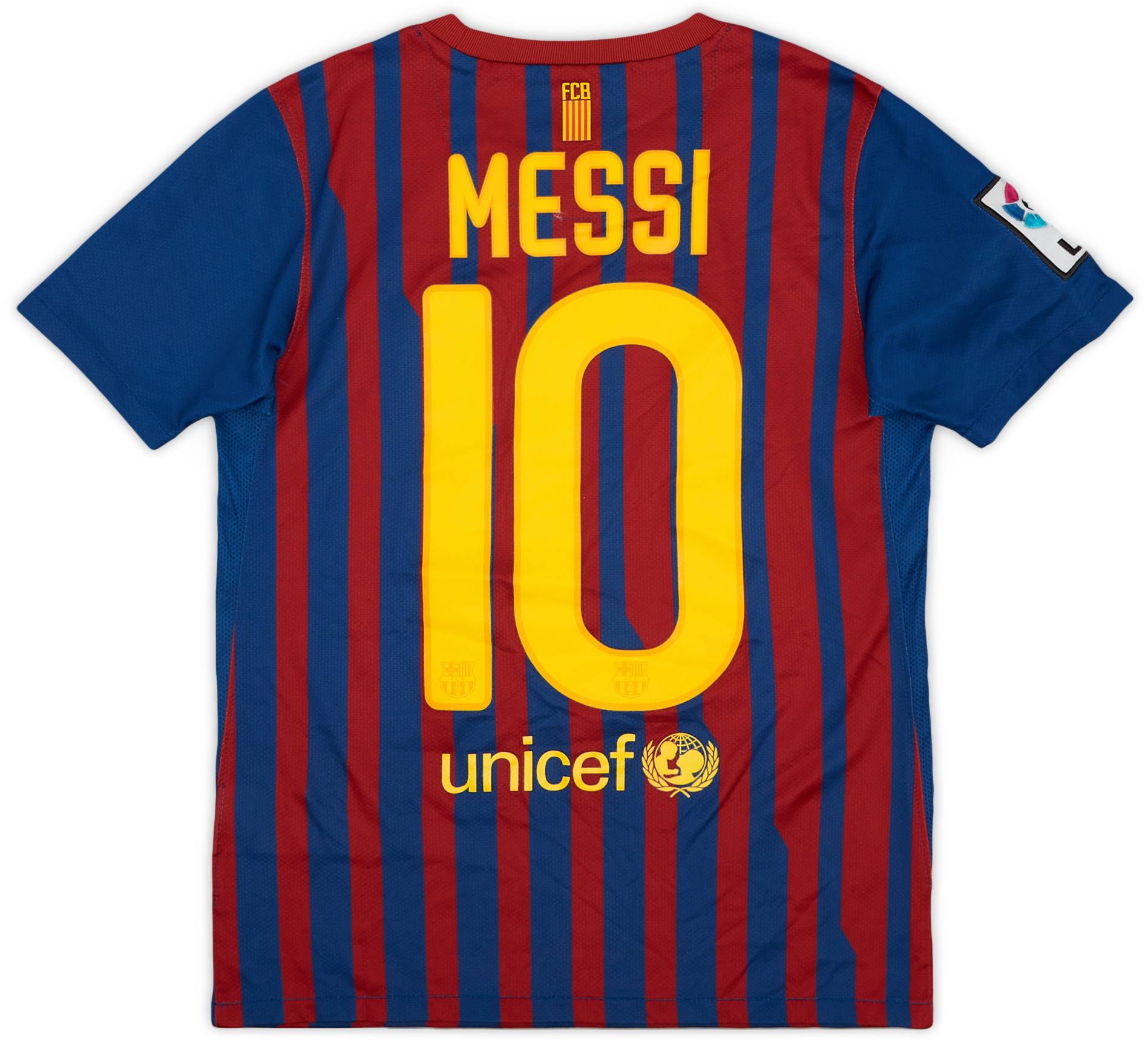 2011-12 Barcelona Home Shirt Messi #10 - 8/10 - (M.Boys)