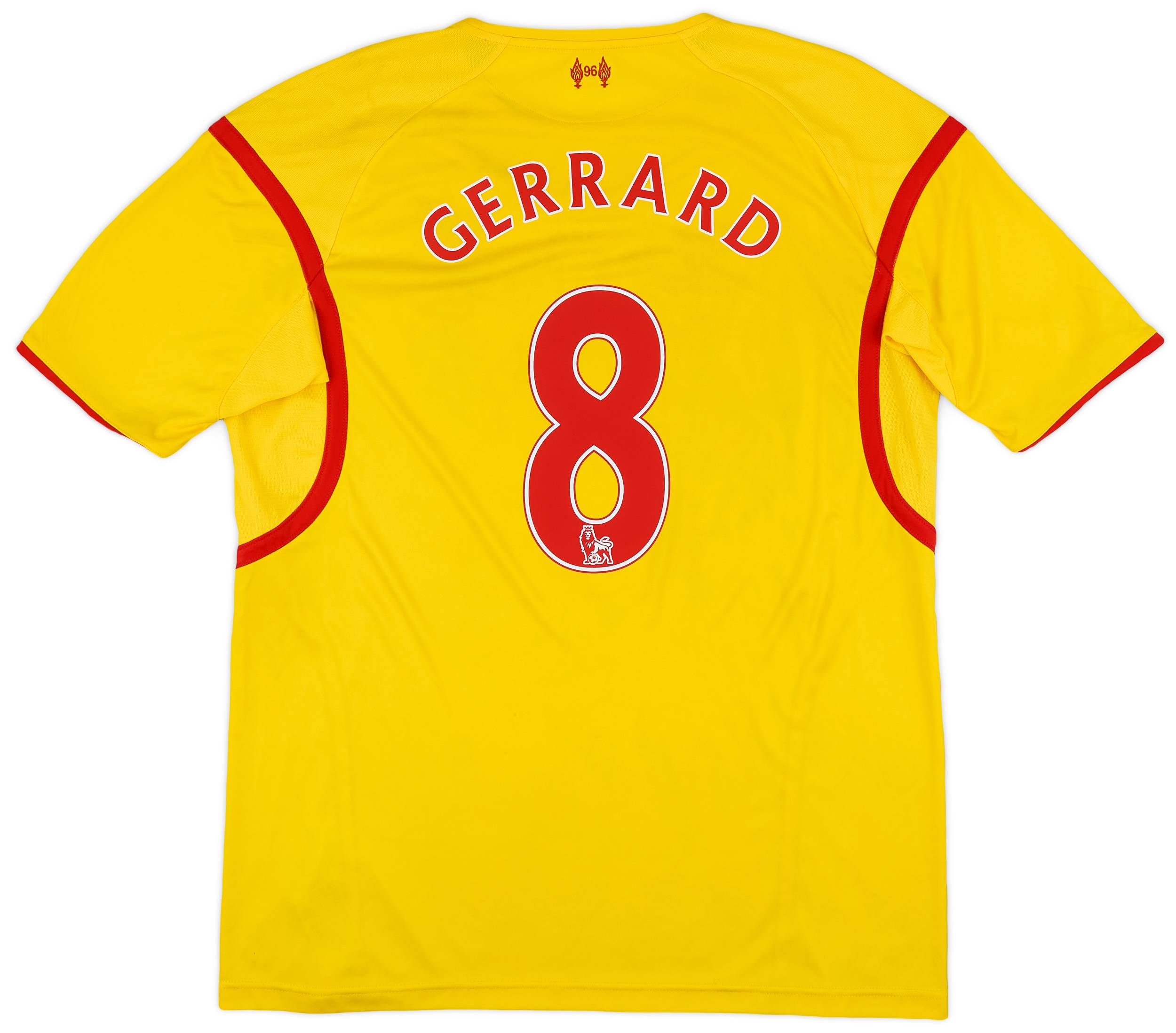 2014-15 Liverpool Away Shirt Gerrard #8 - 7/10 - (XL)