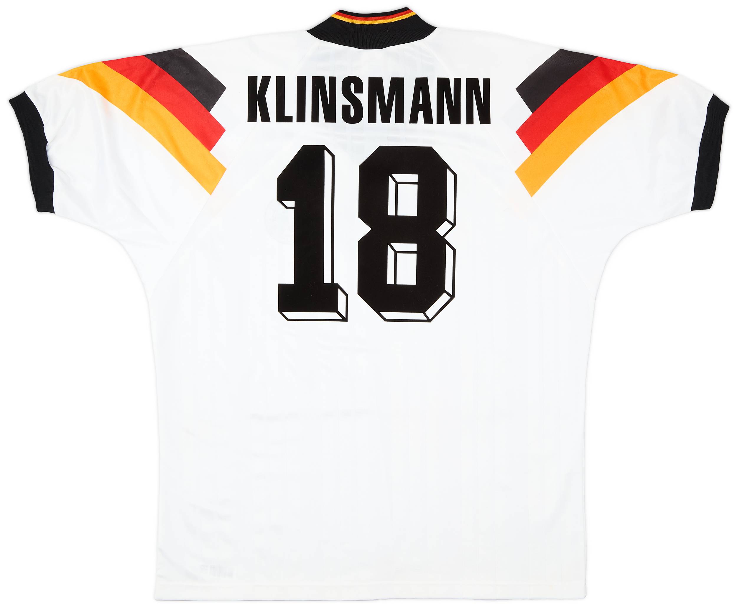 1992-94 Germany Home Shirt Klinsmann #18 - 8/10 - (XL)