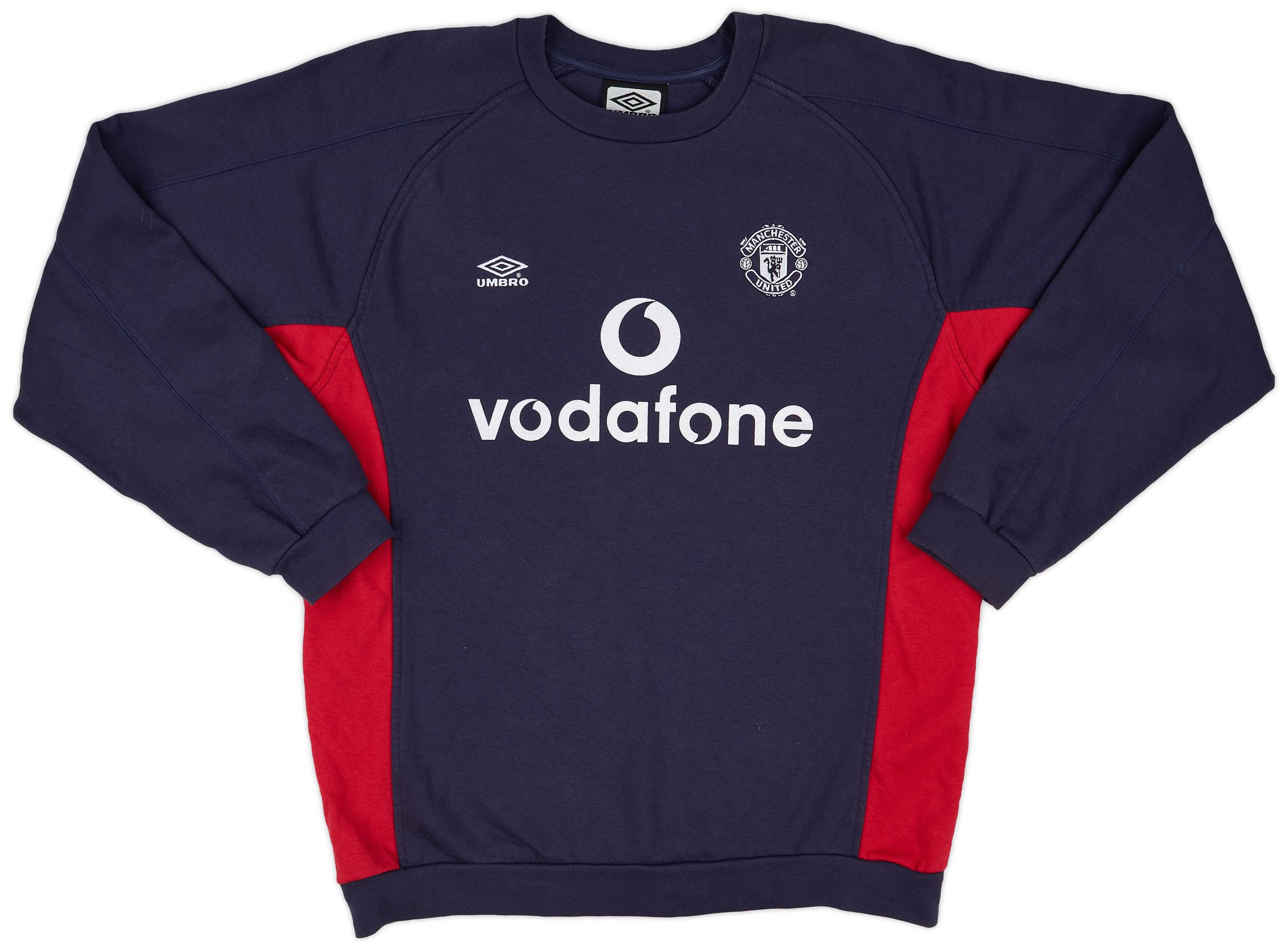 2000-02 Manchester United Umbro Sweat Top - 8/10 - (M)
