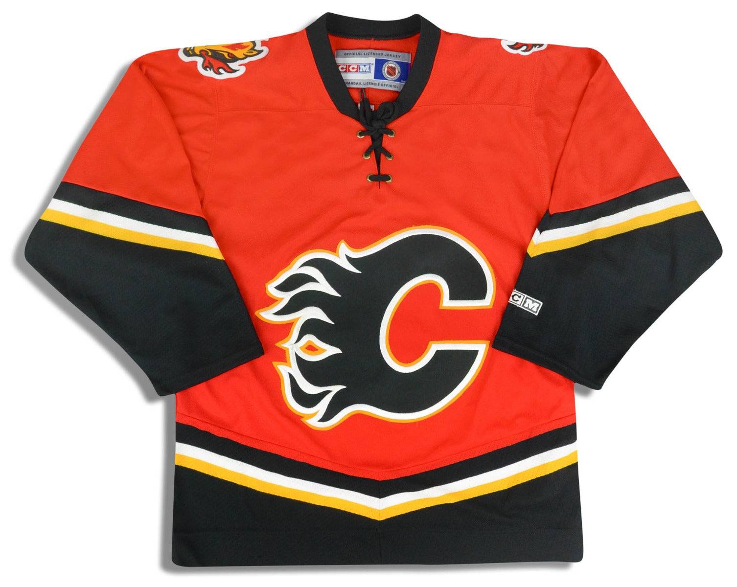 Calgary flames ccm jersey hot sale