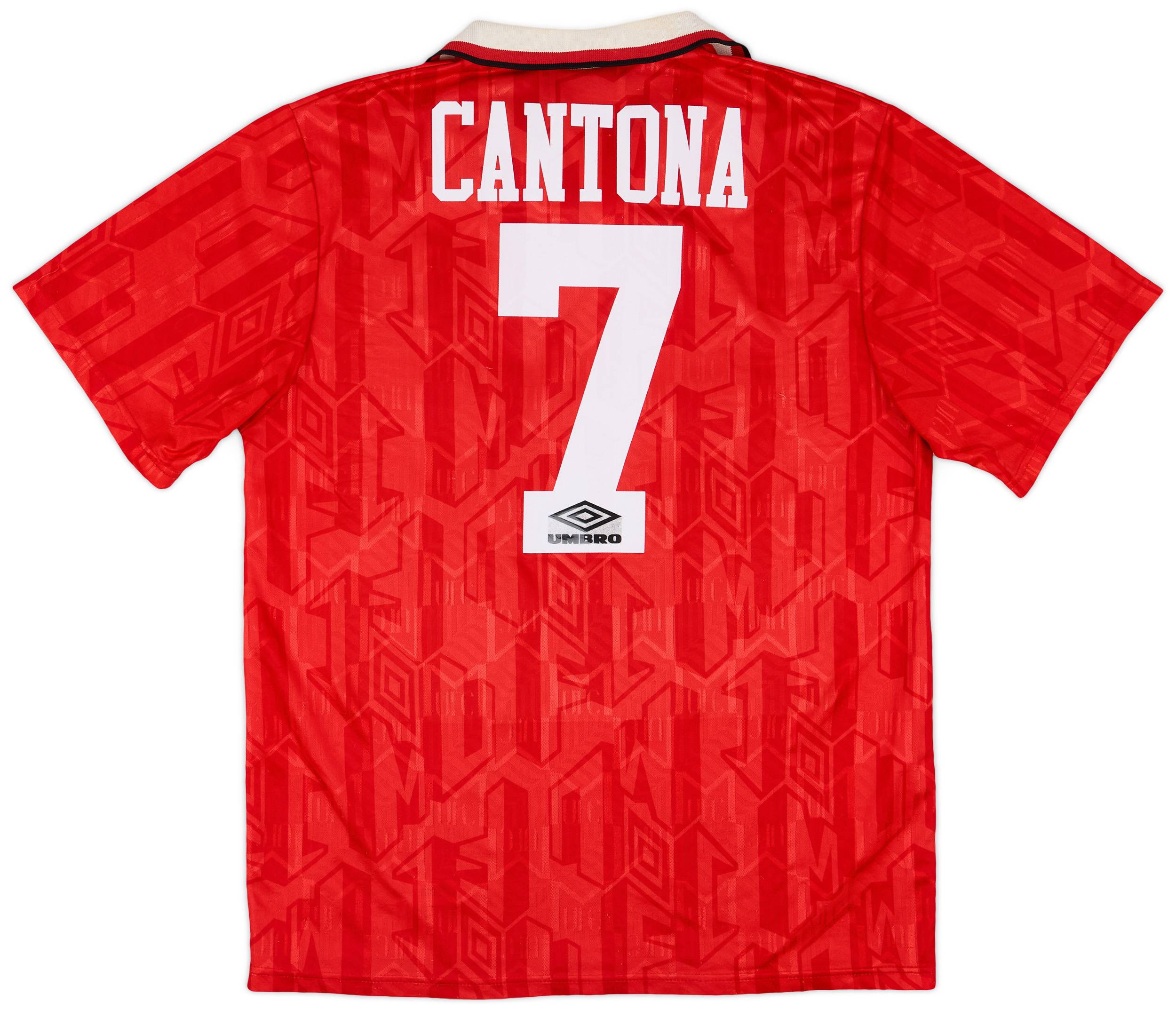1992-94 Manchester United Home Shirt Cantona #7 - 6/10 - (L)