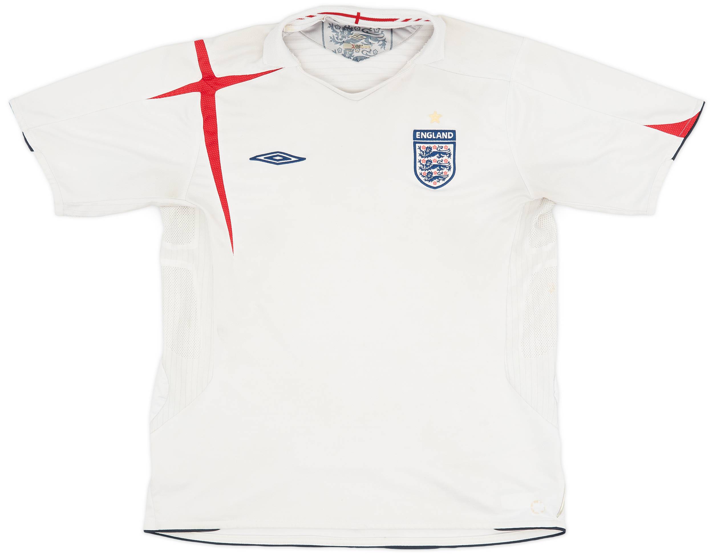 2005-07 England Home Shirt - 5/10 - (XL)