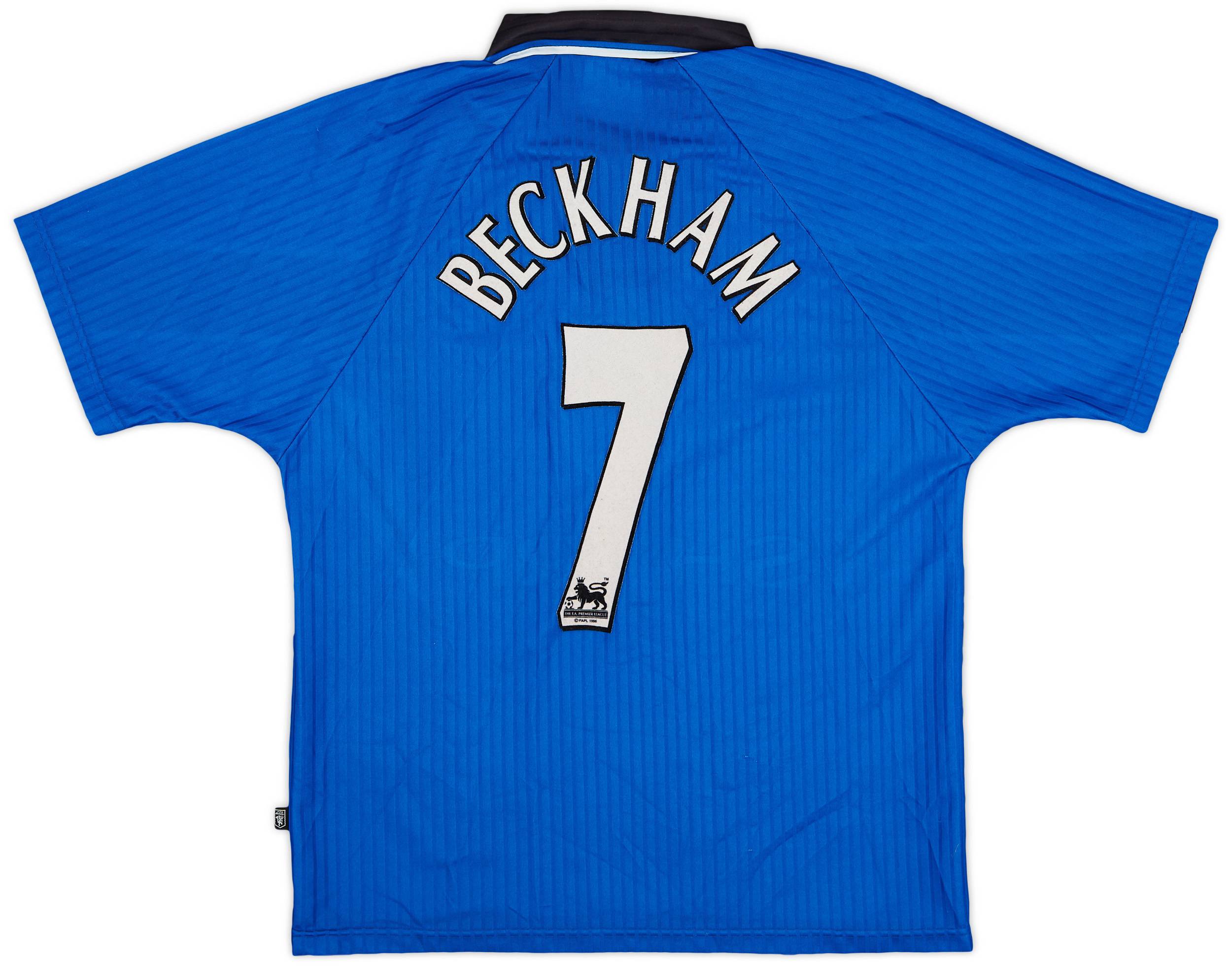 1996-98 Manchester United Third Shirt Beckham #7 - 7/10 - (Y)