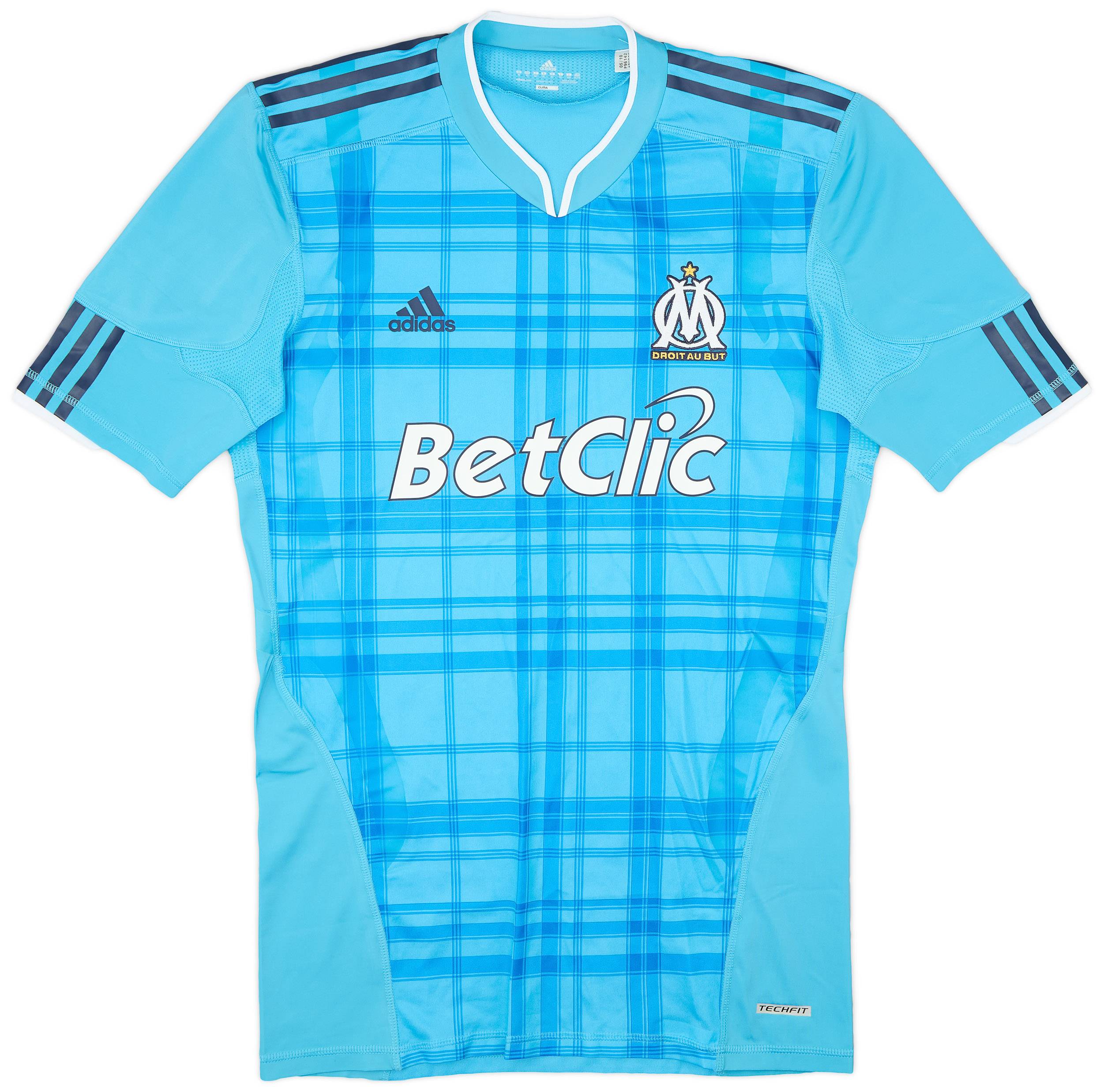 2010-11 Olympique Marseille Player Issue TechFit Away Shirt - 9/10 - (XL)