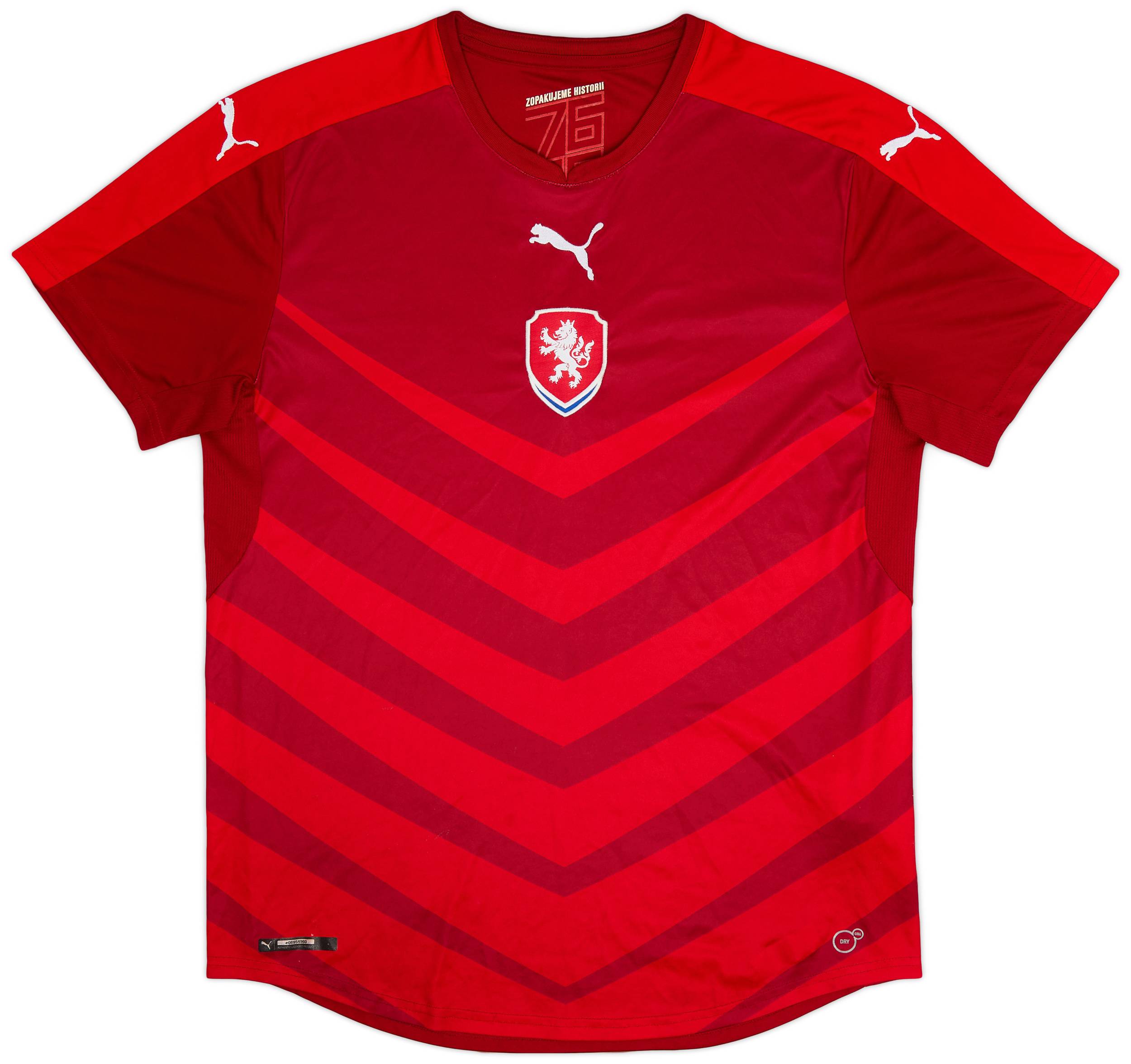 2016-18 Czech Republic Home Shirt - 6/10 - (L)