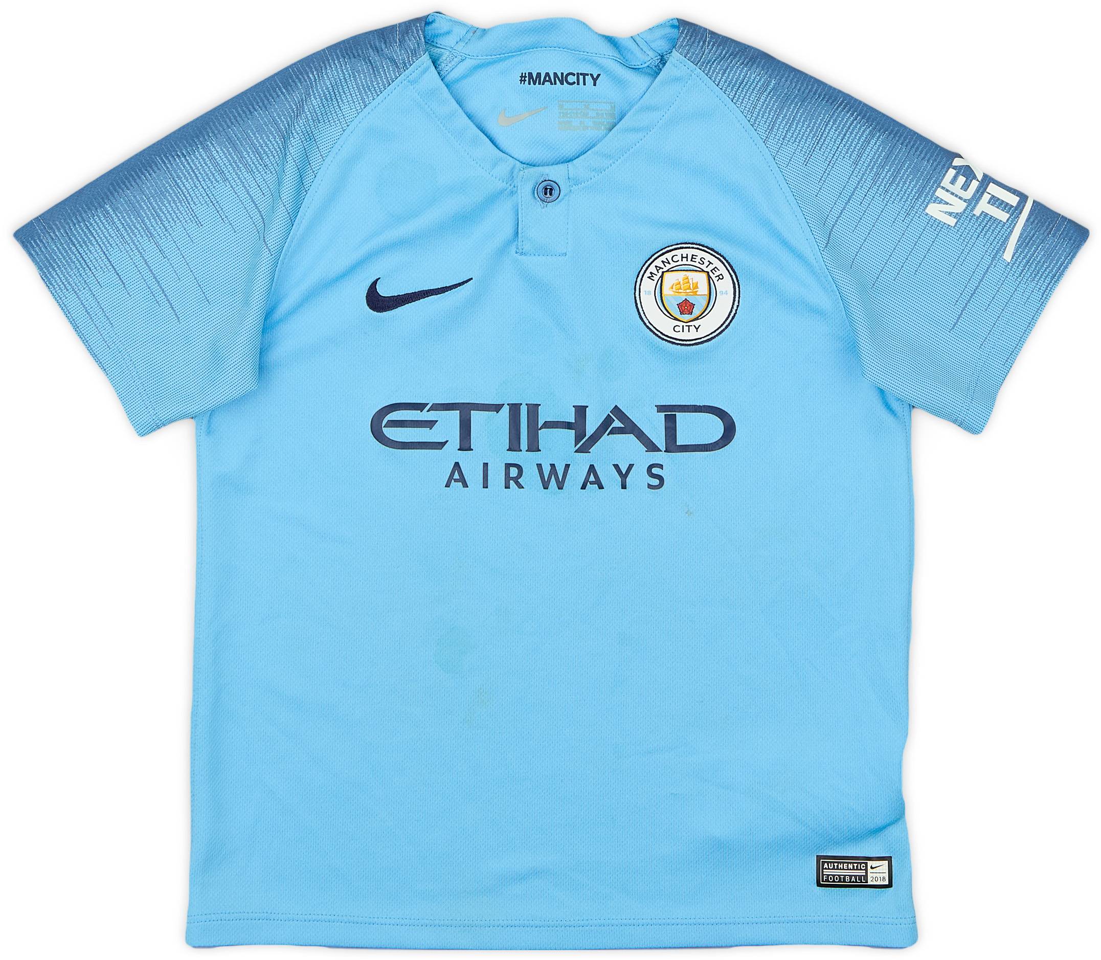 2018-19 Manchester City Home Shirt - 6/10 - (5-6 Years)