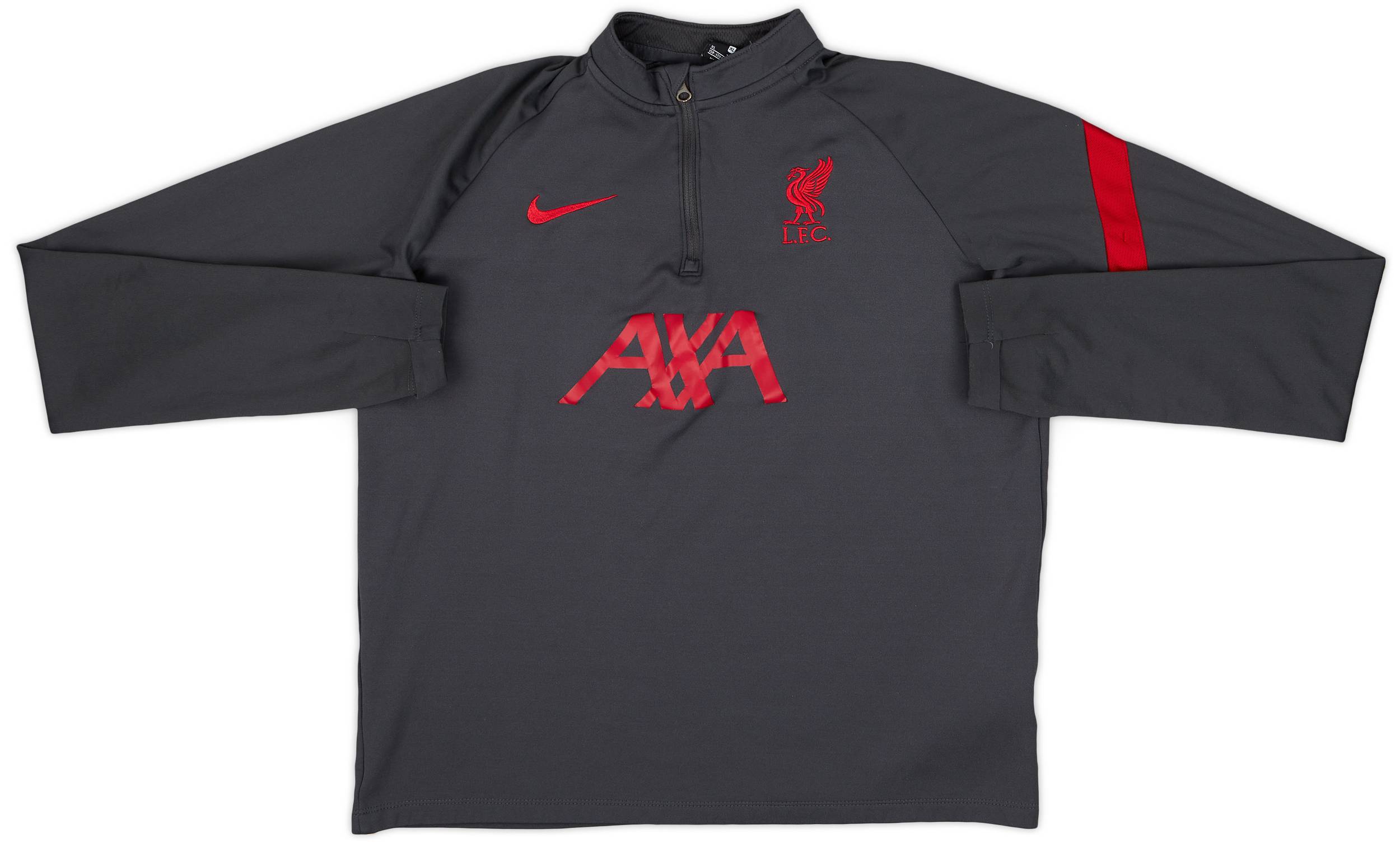 2020-21 Liverpool Nike 1/4 Zip Drill Top - 6/10 - (XL.Boys)