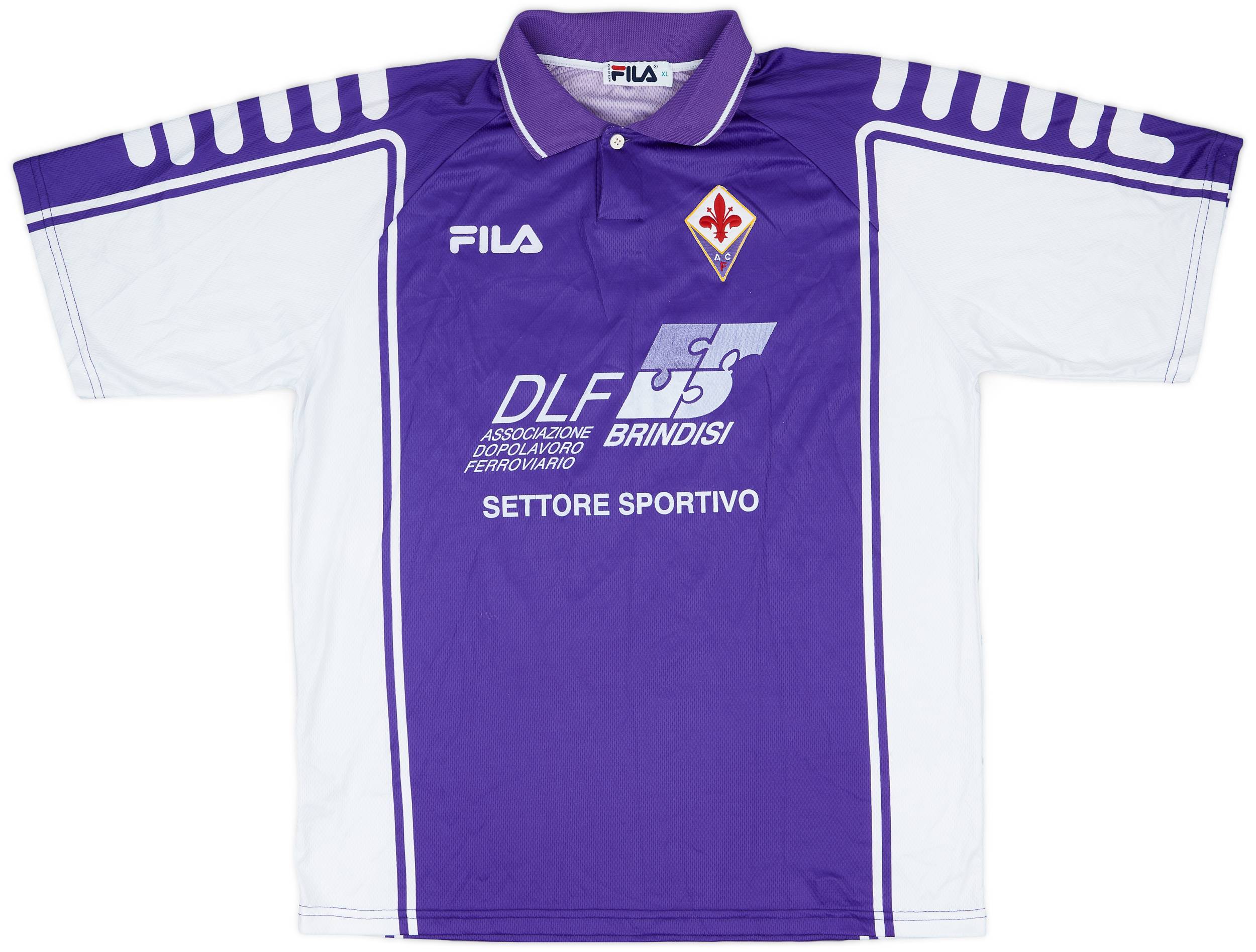 1999-00 Fiorentina Match Issue Home Shirt #15