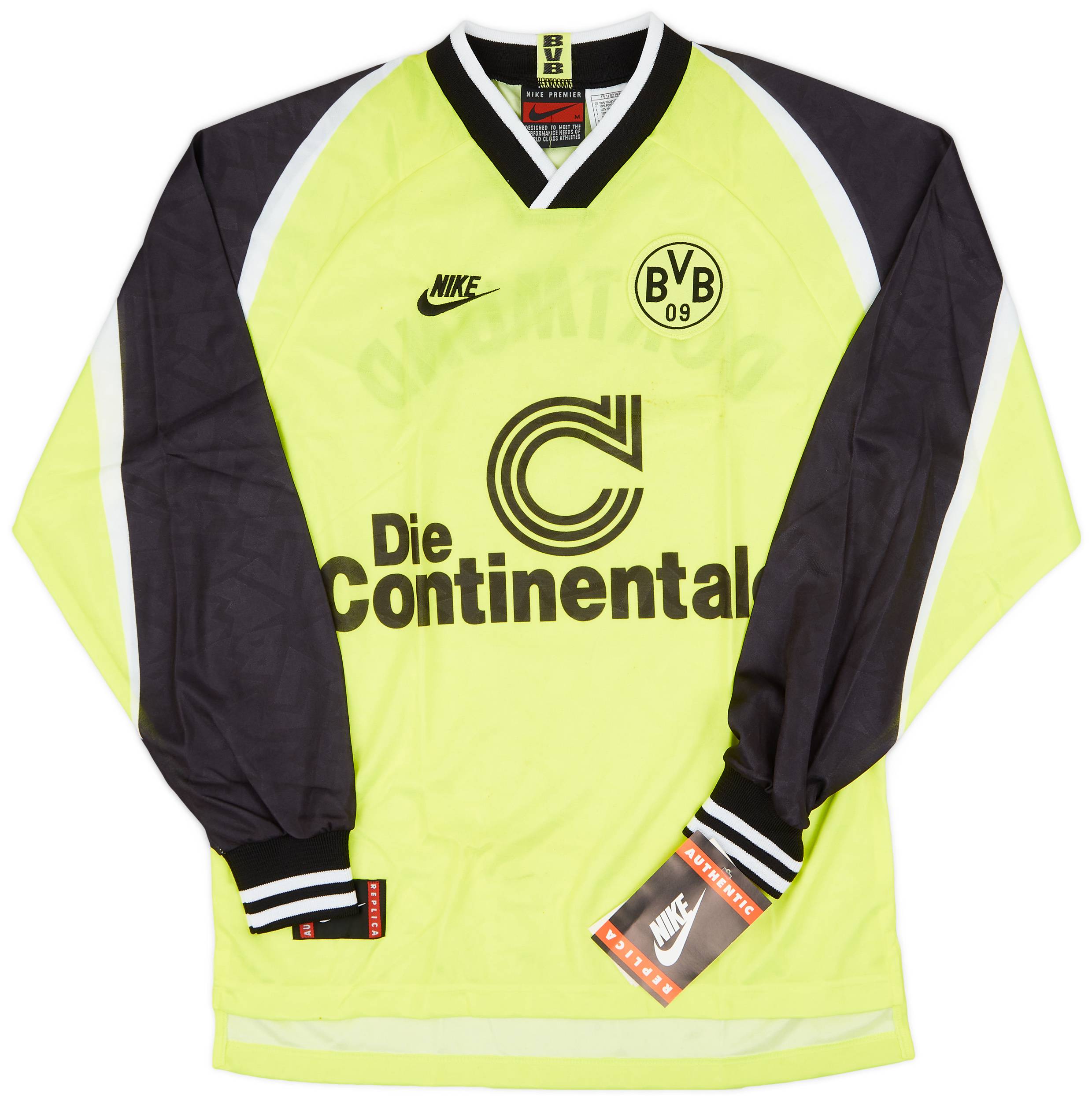 1995-96 Borussia Dortmund Home L/S Shirt (M)