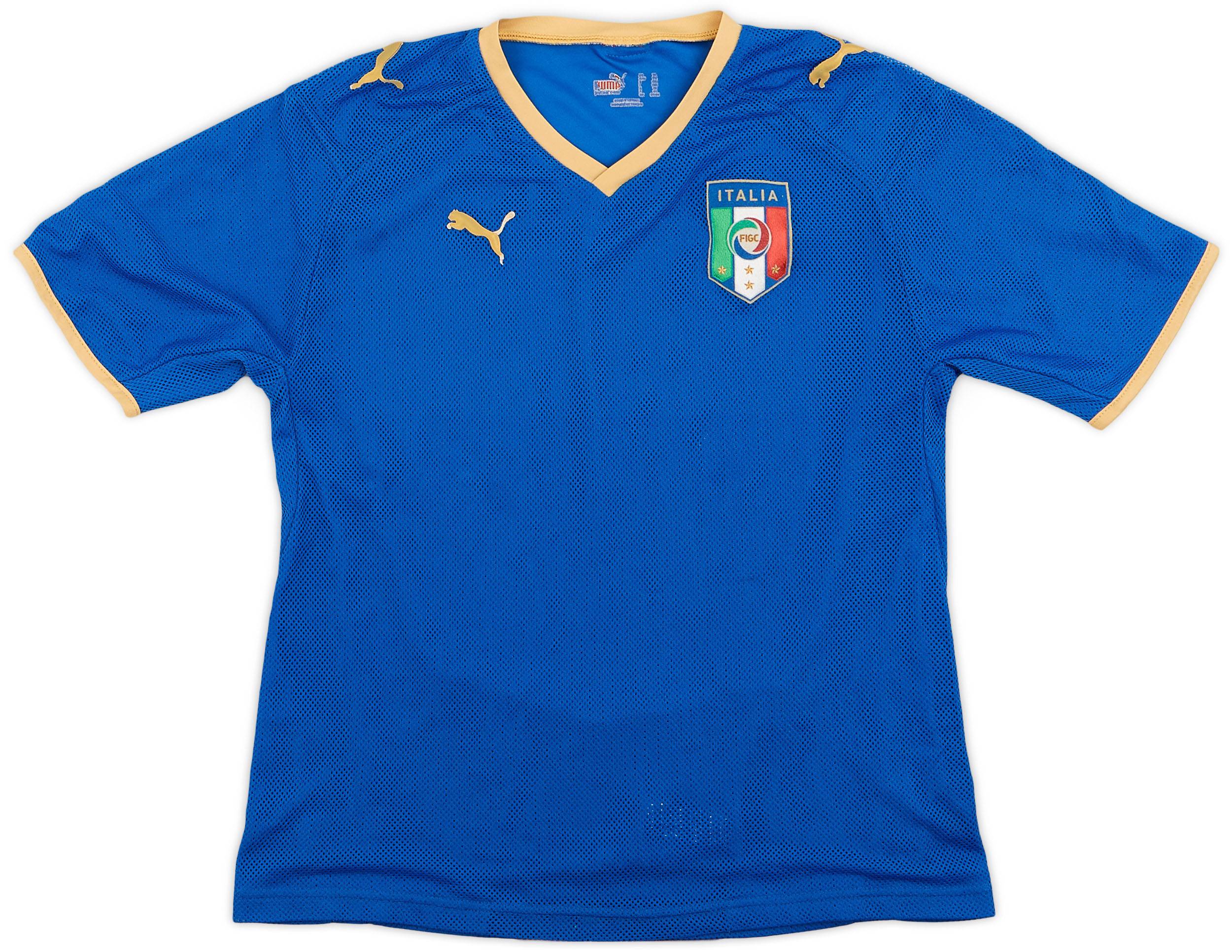 2007-08 Italy Home Shirt - 5/10 - (L.Boys)