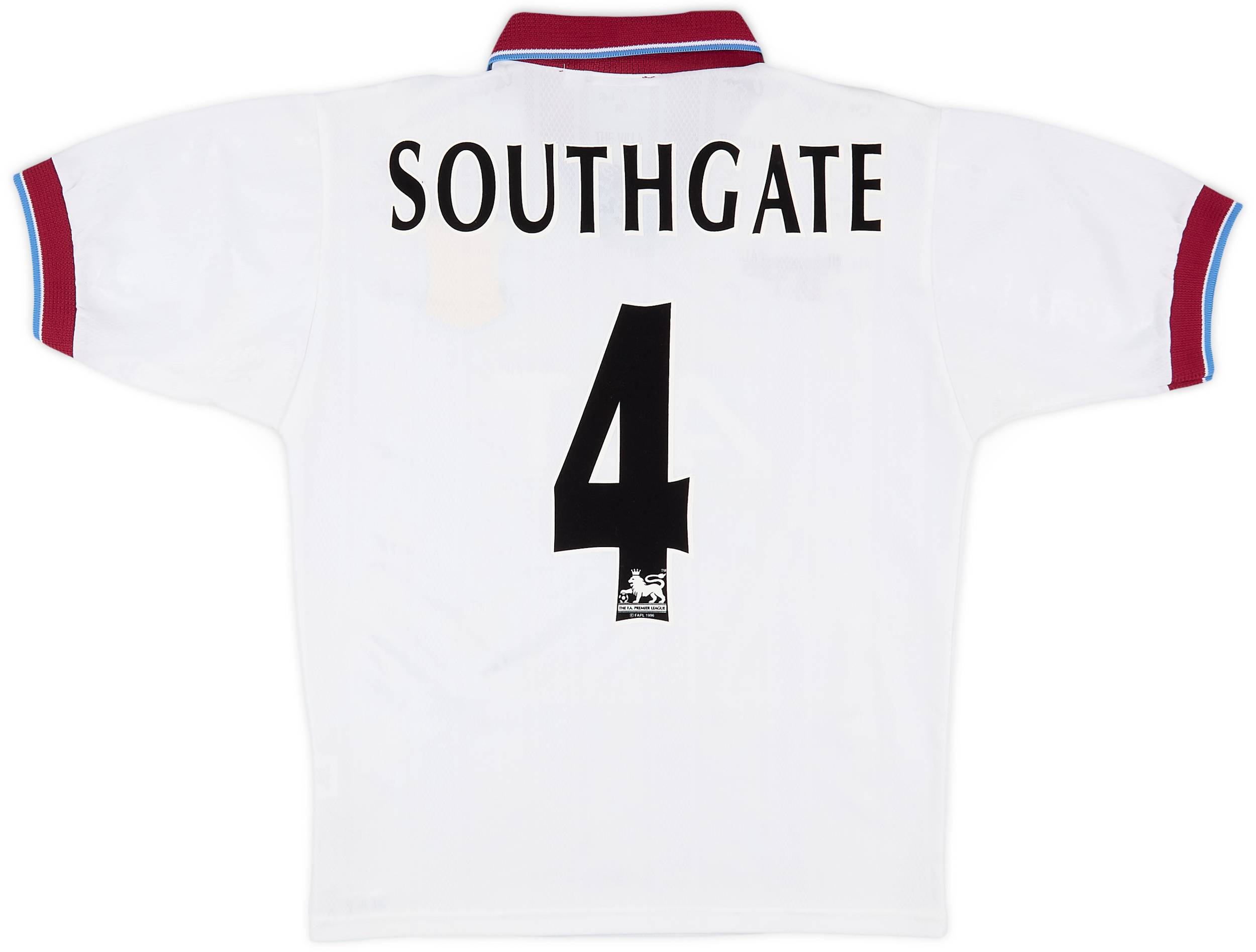 1996-98 Aston Villa Away Shirt Southgate #6 - 8/10 - (S)