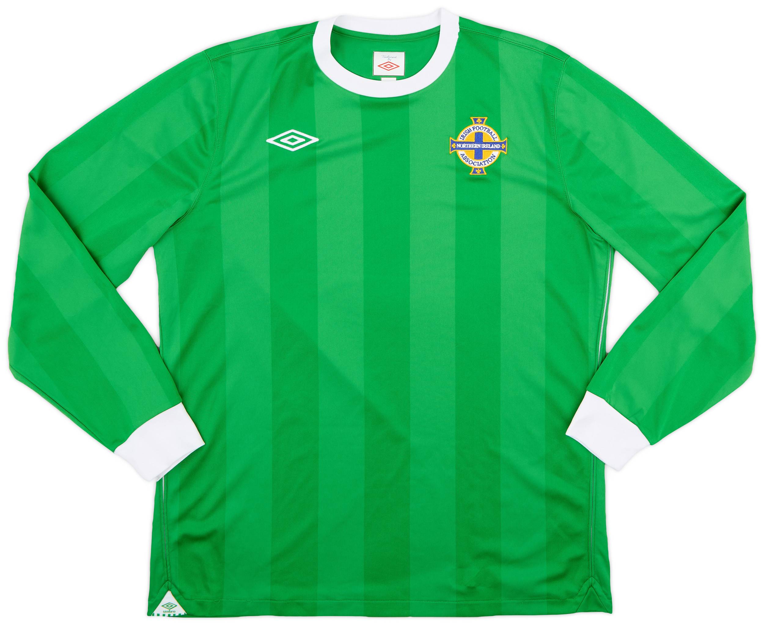 2010-12 Northern Ireland Home L/S Shirt - 8/10 - (L)