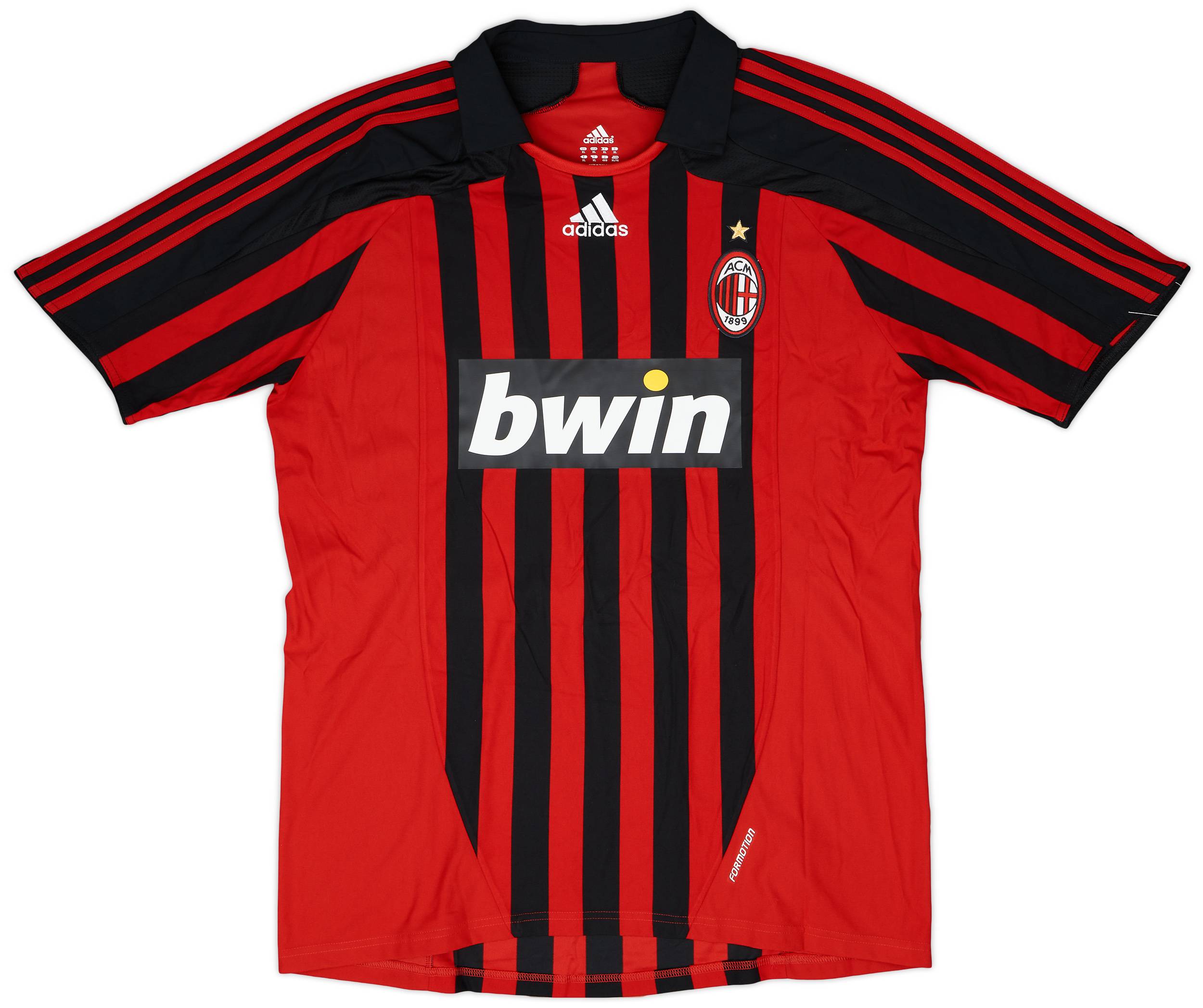 2007-08 AC Milan Player Issue Home Shirt Aubame P. #18 - 8/10 - (XL)