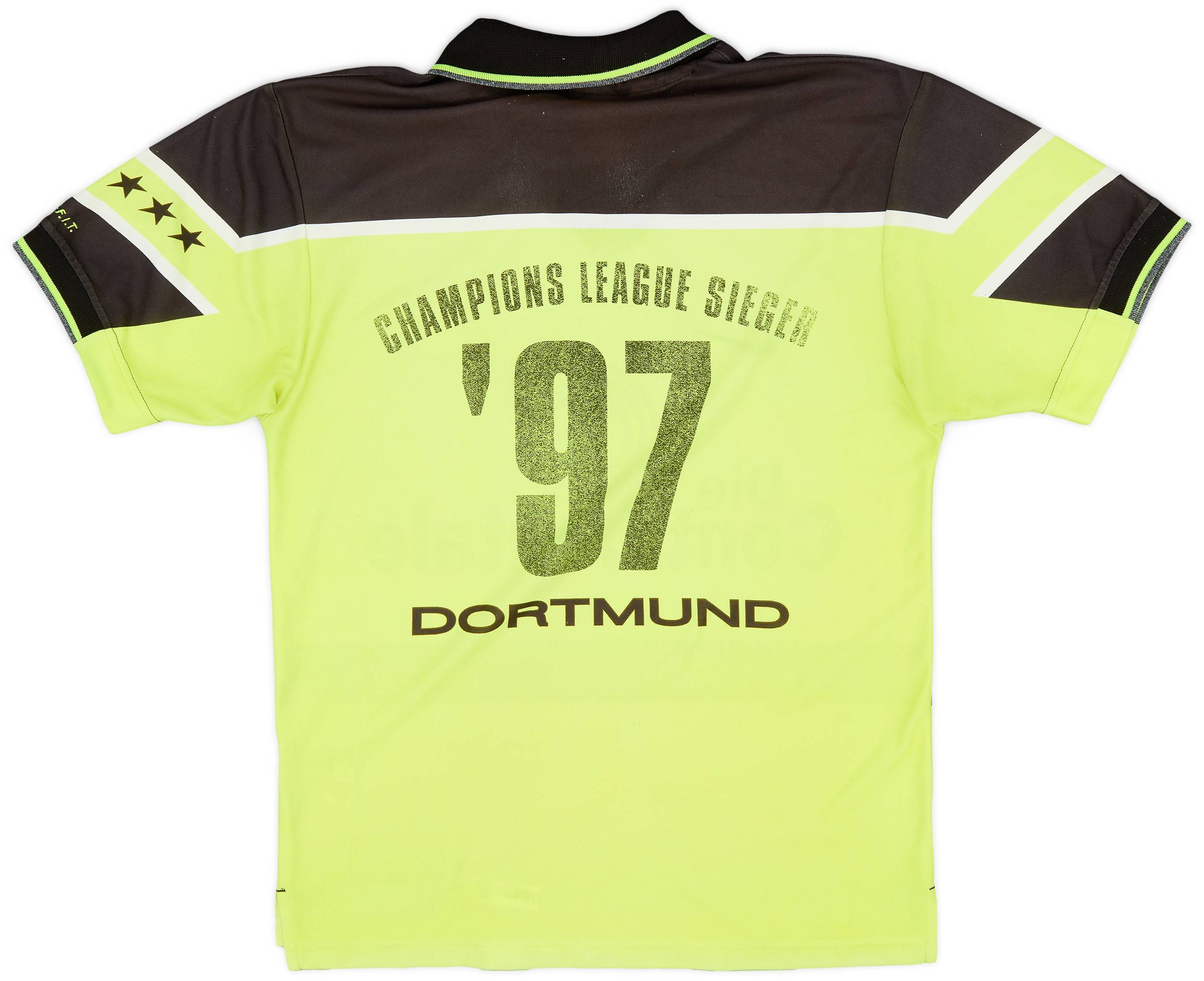 1997-98 Borussia Dortmund Home Shirt Champions League Sieger '97 - 4/10 - (M)