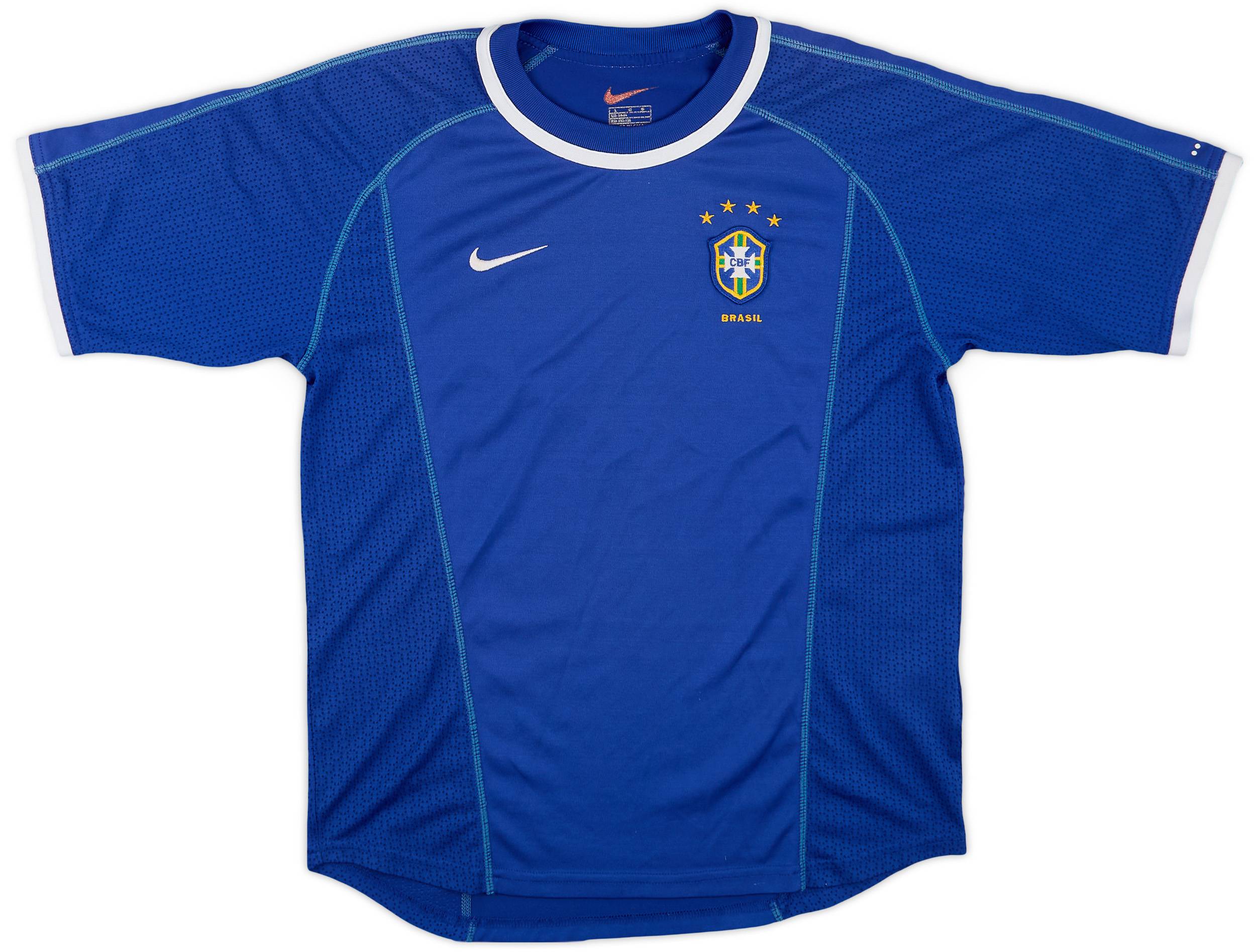 2000-02 Brazil Away Shirt - 8/10 - (L.Boys)