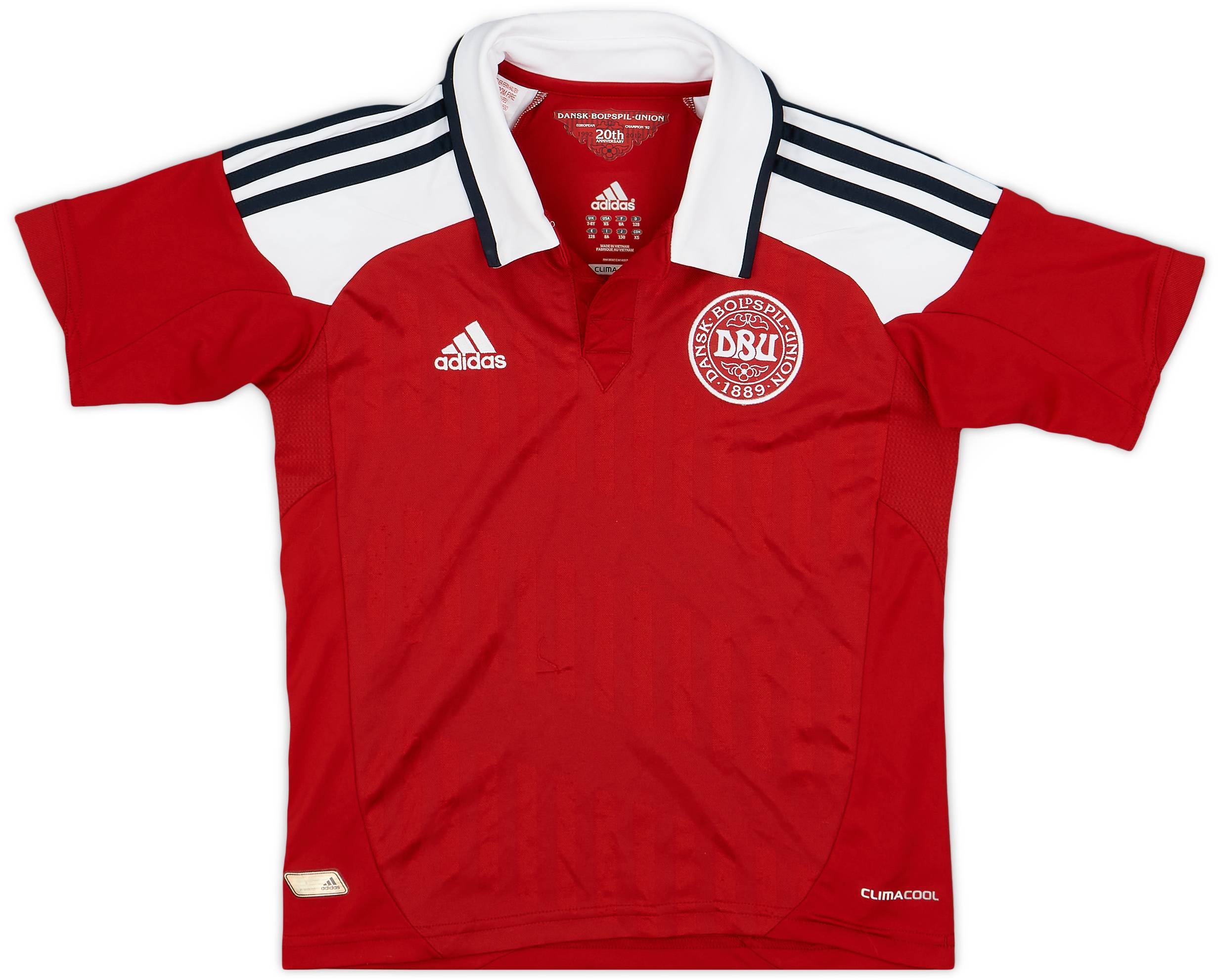 2012-13 Denmark Home Shirt - 8/10 - (7-8 Years)
