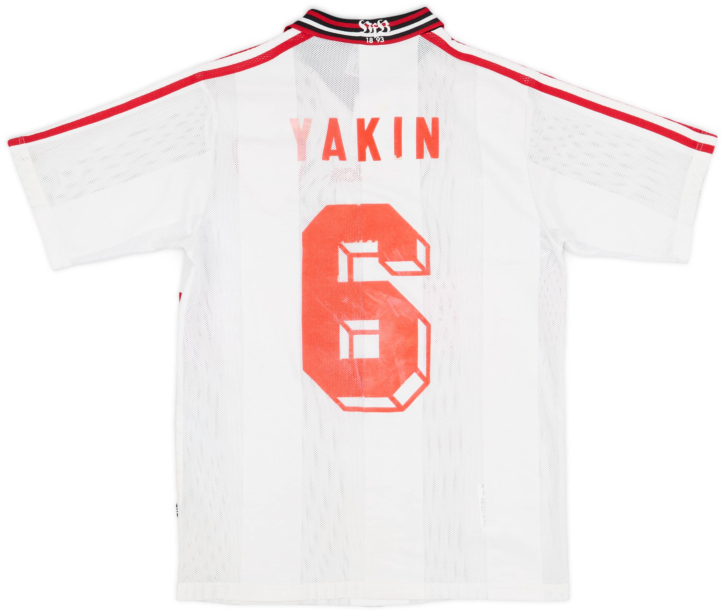 1997-98 Stuttgart Home Shirt Yakin #6 - 5/10 - (XL.Boys)