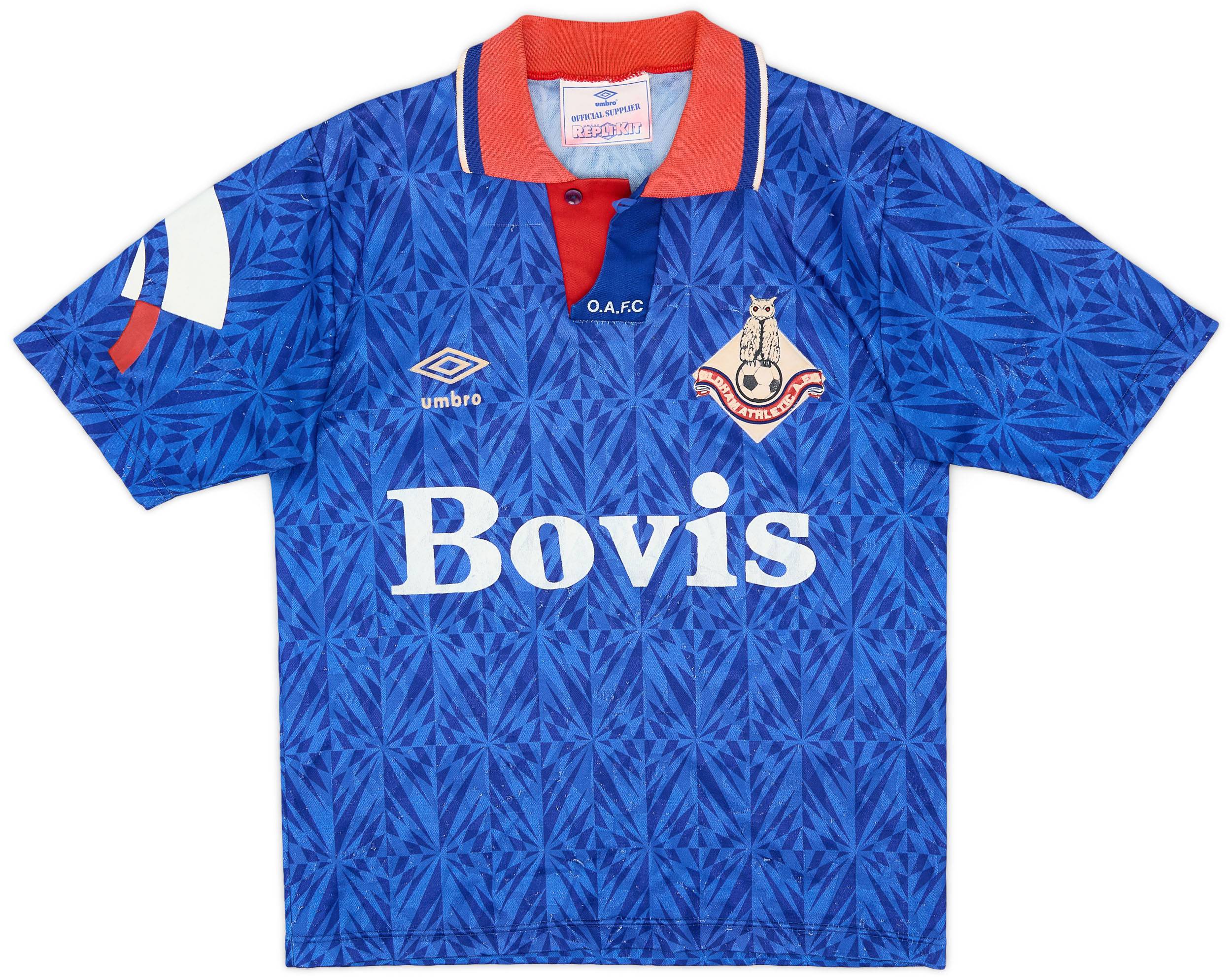 1991-93 Oldham Athletic Home Shirt - 7/10 - (L.Boys)