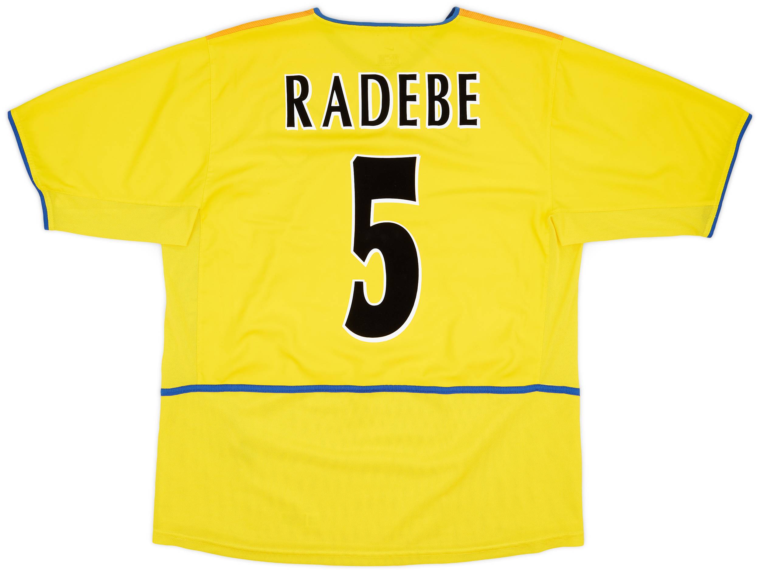 2002-03 Leeds United Away Shirt Radebe #5 - 8/10 - (L)