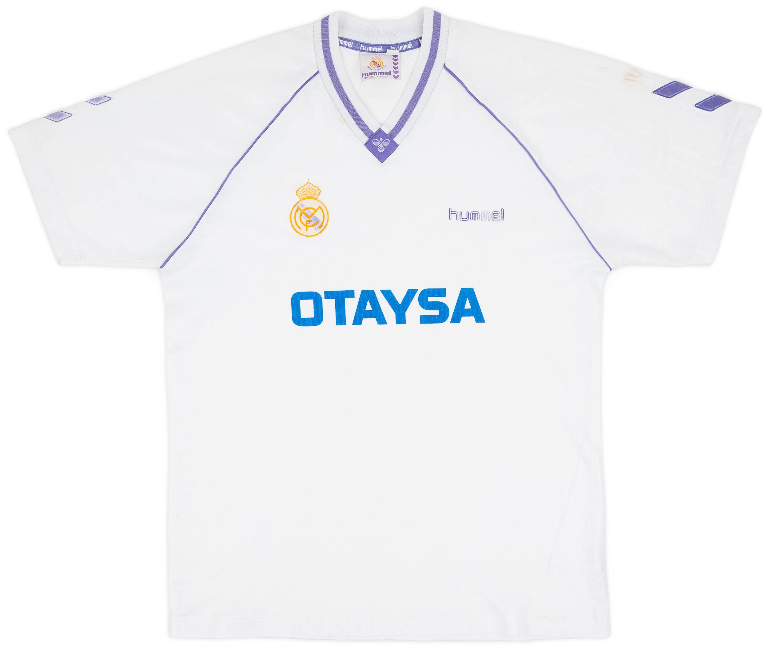 1990-91 Real Madrid Home Shirt - 7/10 - (XXL)