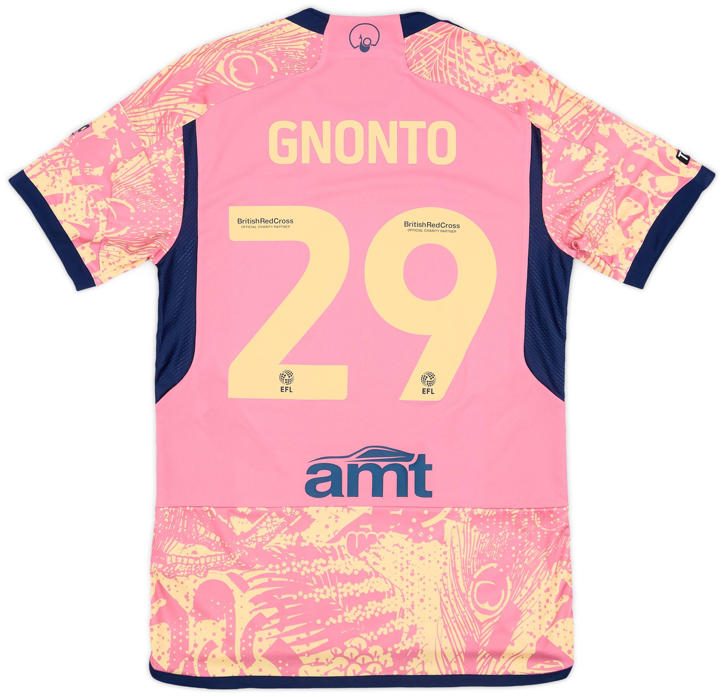 2023-24 Leeds United Player Issue Third Shirt Gnonto #29 - As New - (S)