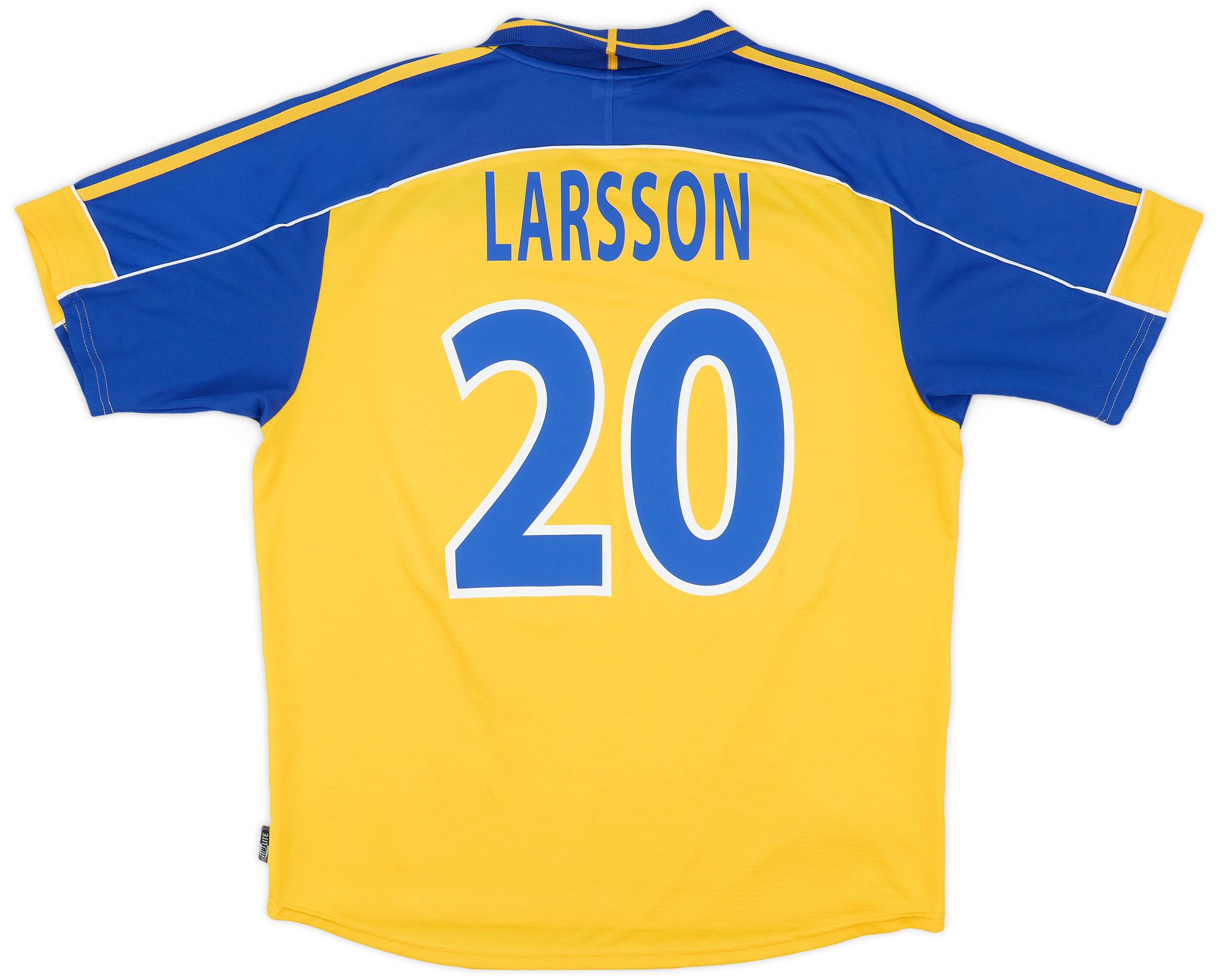 2000-02 Sweden Home Shirt Larsson #20 - 8/10 - (XL)