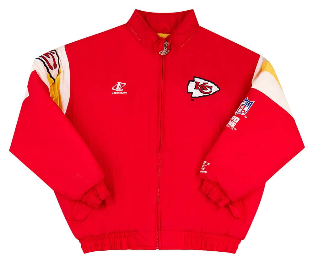 1990s Kansas City Chiefs Logo Athletic Rain Coat XL