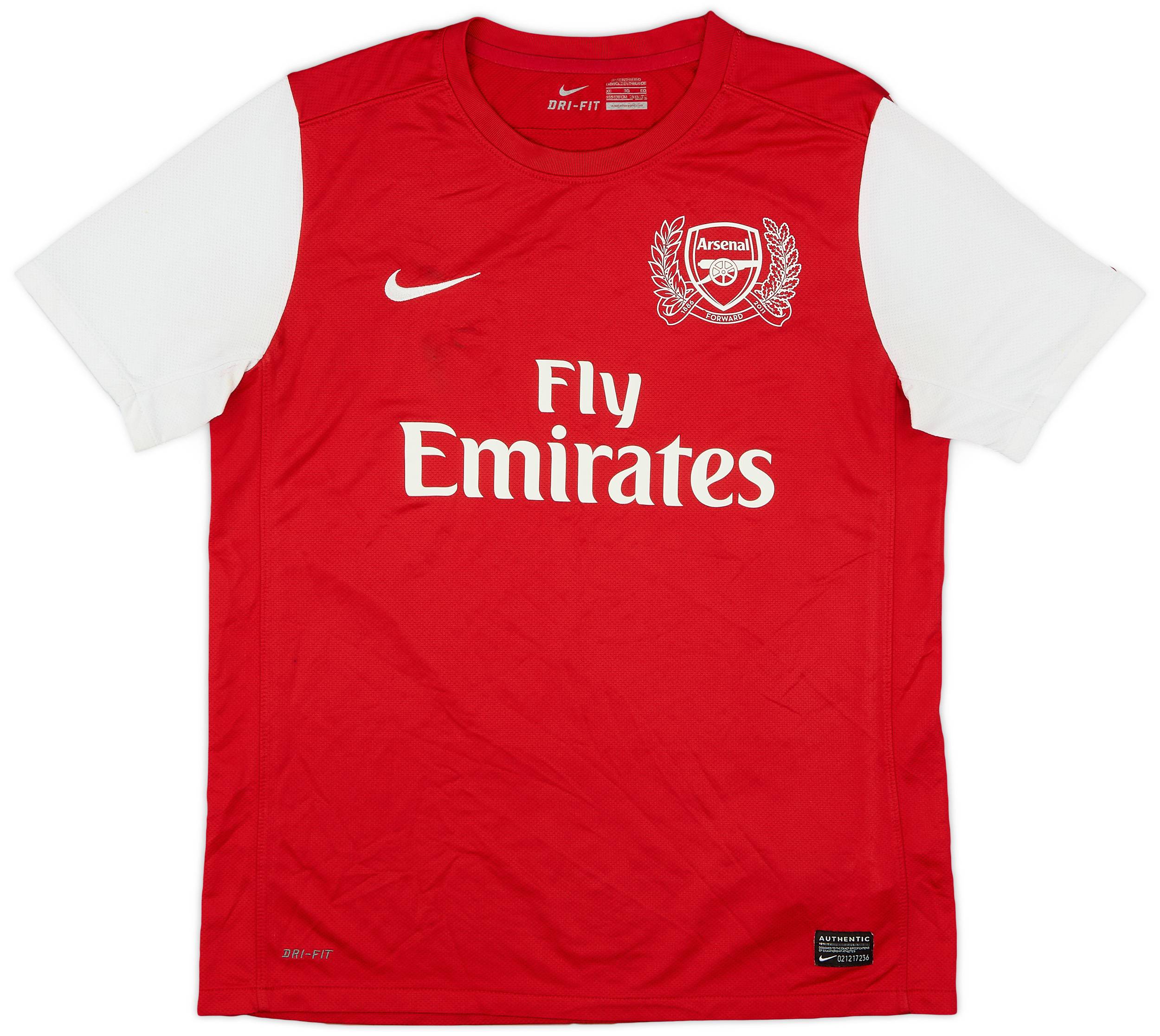2011-12 Arsenal Home Shirt - 5/10 - (XL.Boys)