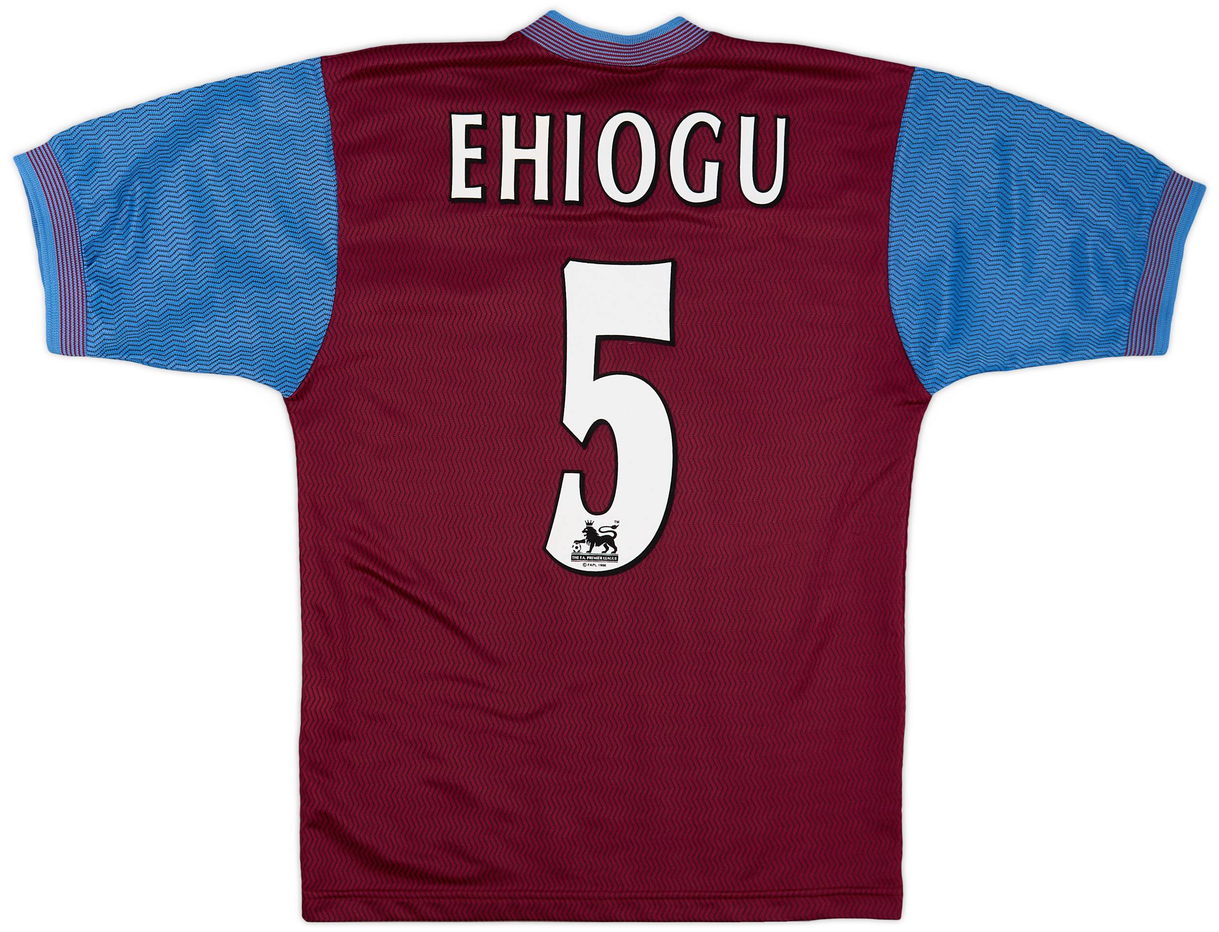1997-98 Aston Villa Home Shirt Ehiogu #5 - 7/10 - (S)