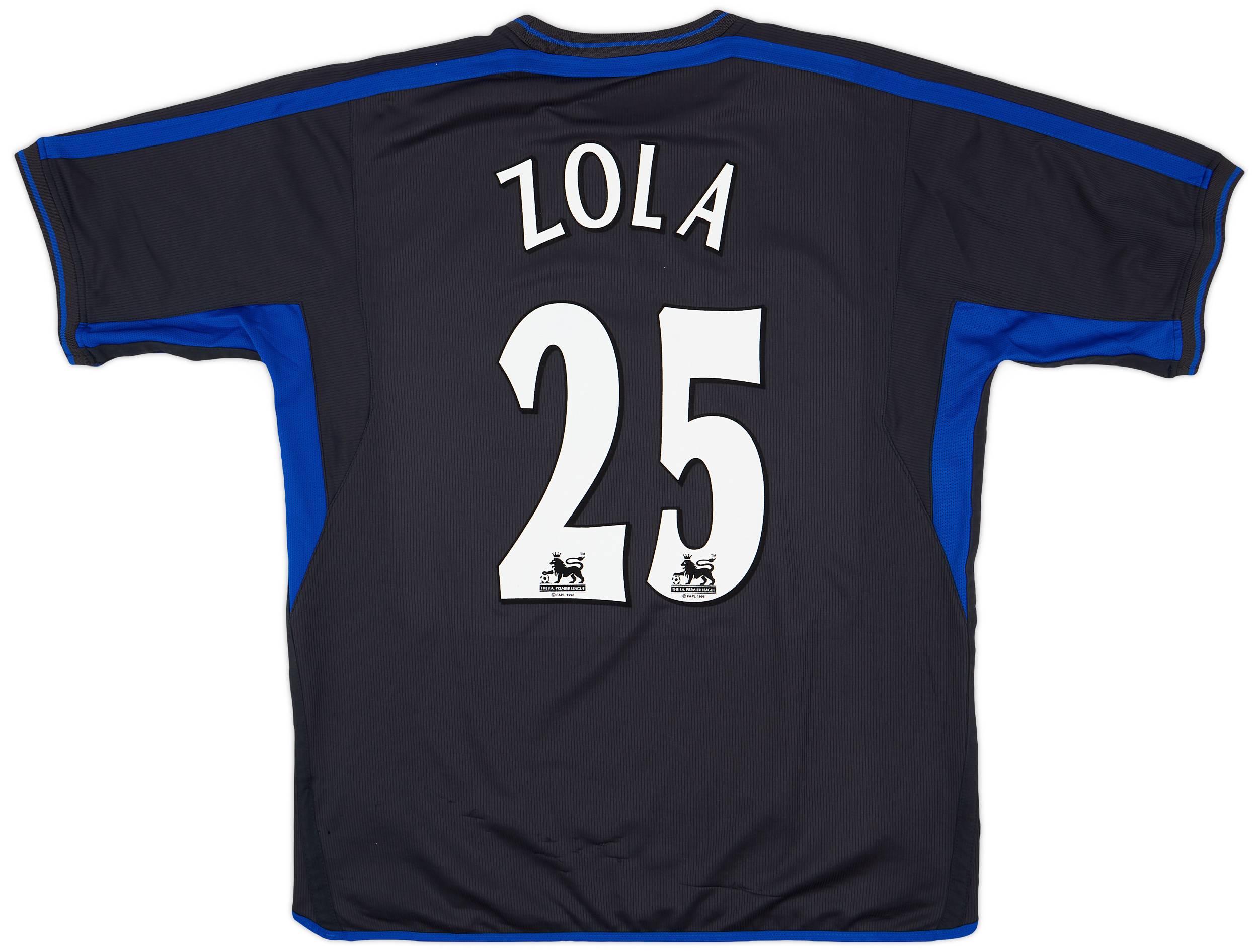 2002-04 Chelsea Away Shirt Zola #25 - 7/10 - (XL)