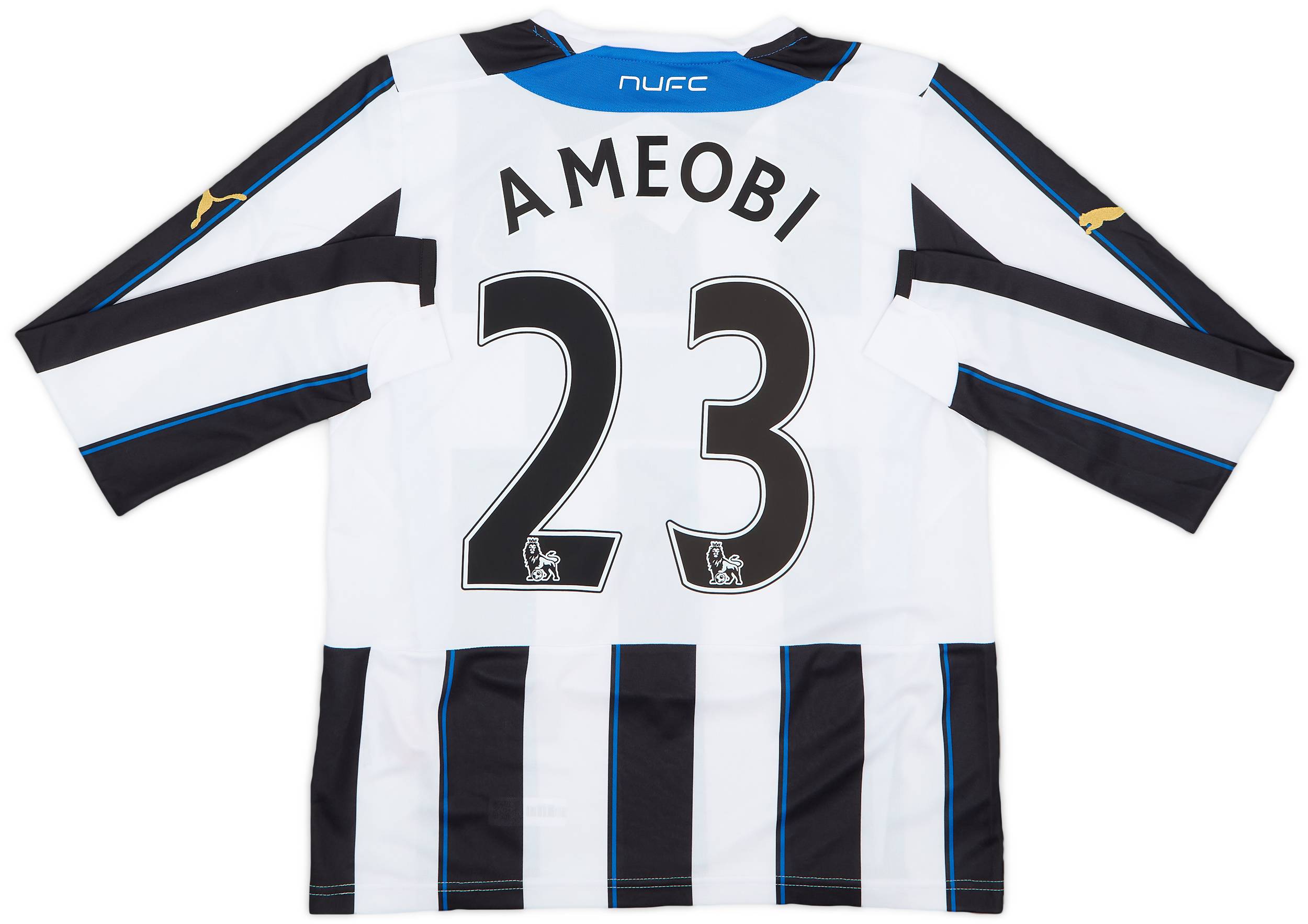 2013-14 Newcastle Home L/S Shirt Ameobi #23 (XL.Boys)