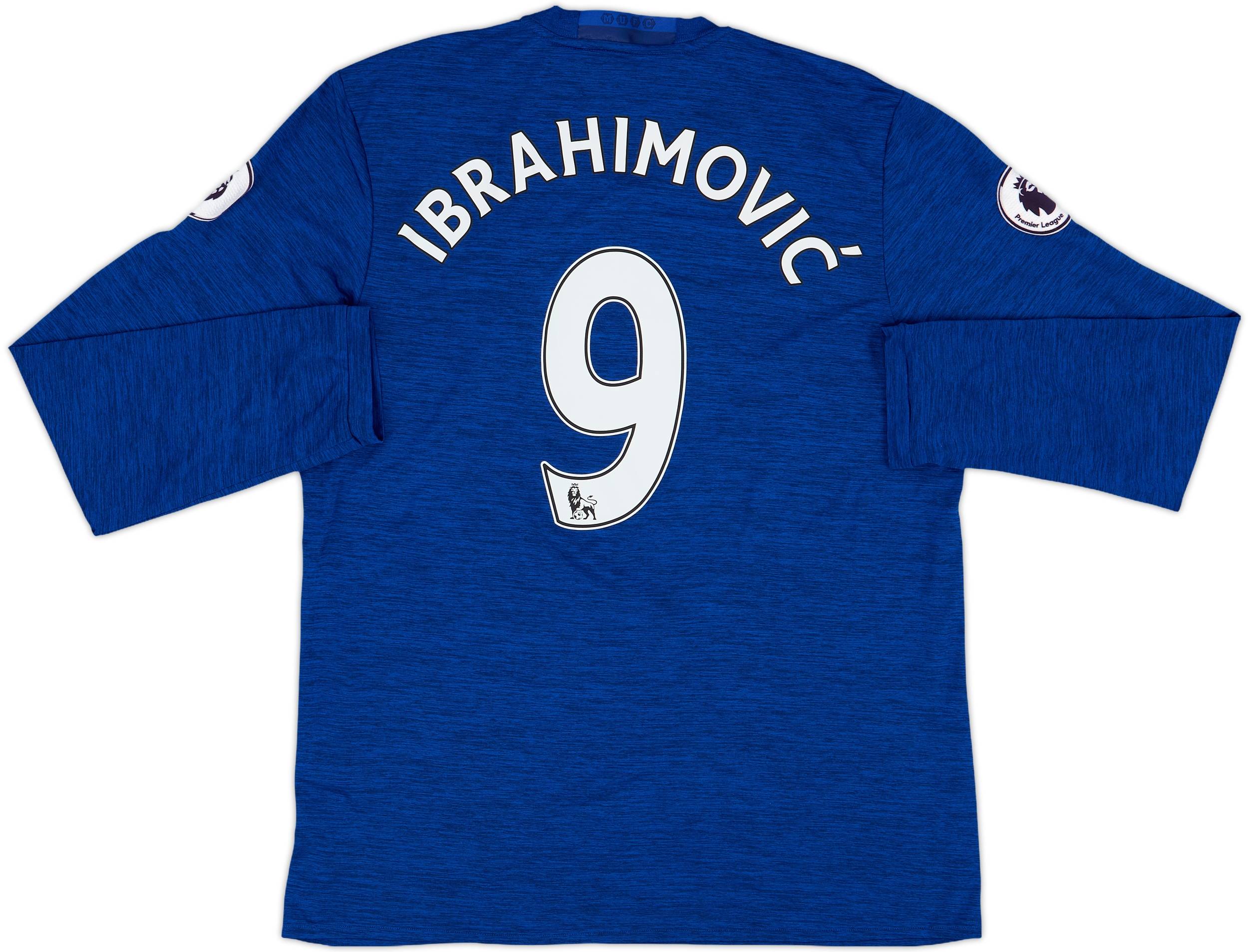 2016-17 Manchester United Away L/S Shirt Ibrahimovic #9 - 10/10 - (L)