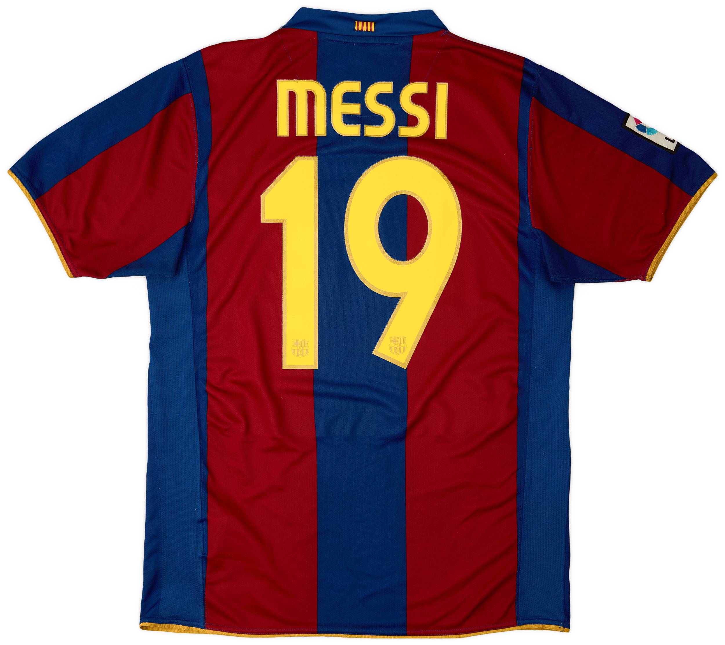 入荷中 2007-08 Barcelona Home Shirt Messi #19 - 6/10 - (M) ウェア
