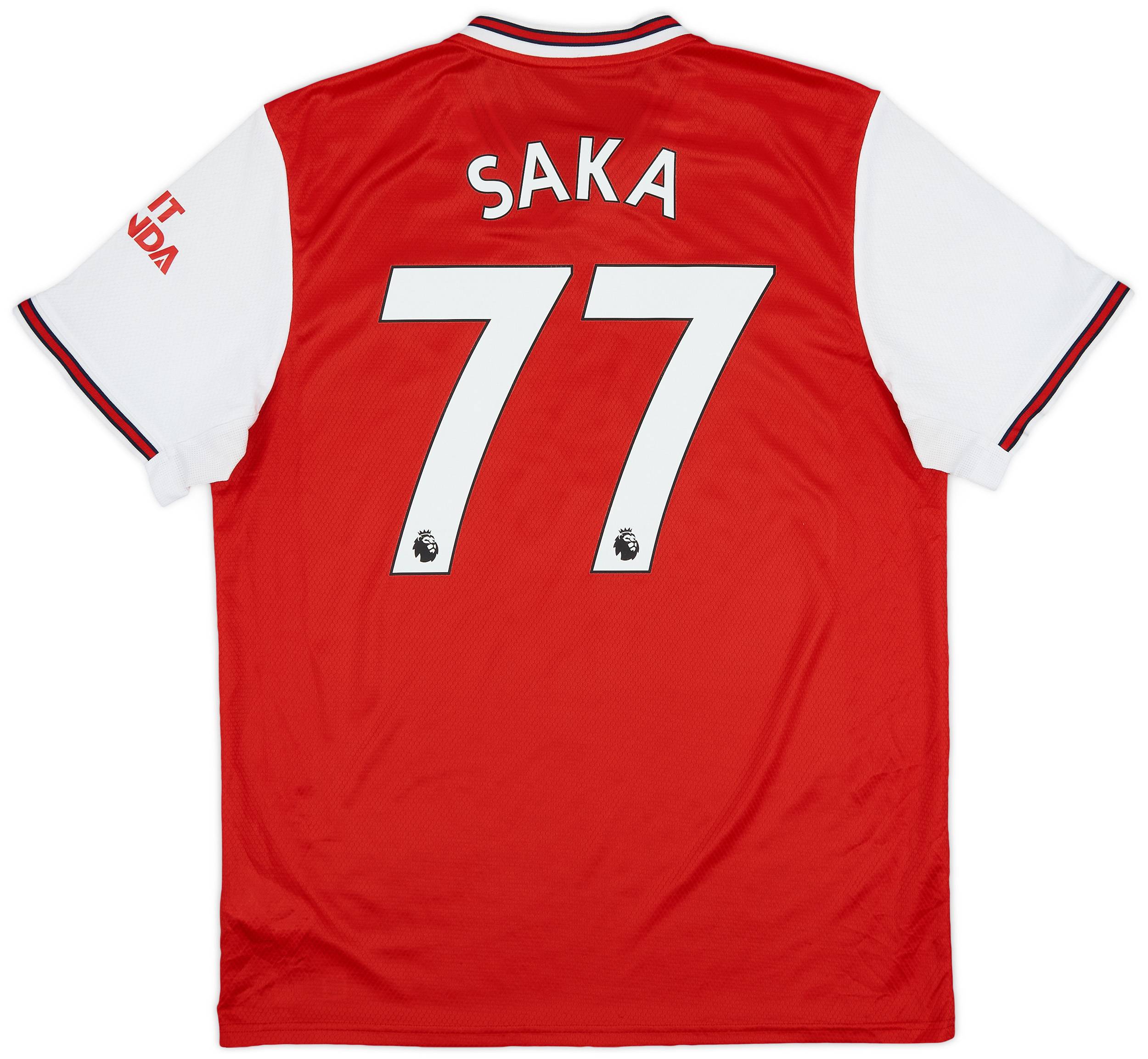 2019-20 Arsenal Home Shirt Saka #77 - 9/10 - (L)