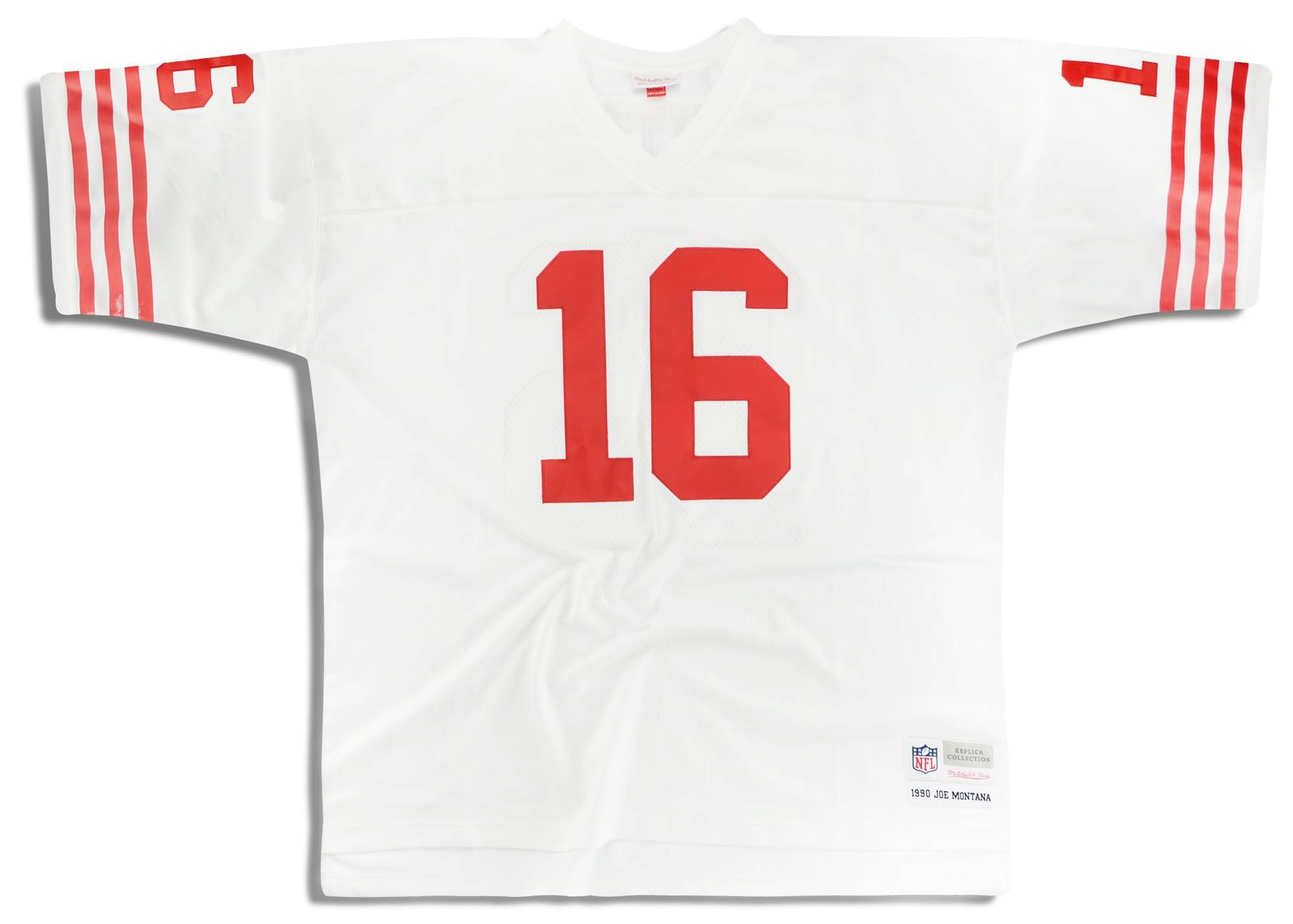 1990 San Francisco 49ers Montana 16 Mitchell Ness Legacy Jersey Away 3XL