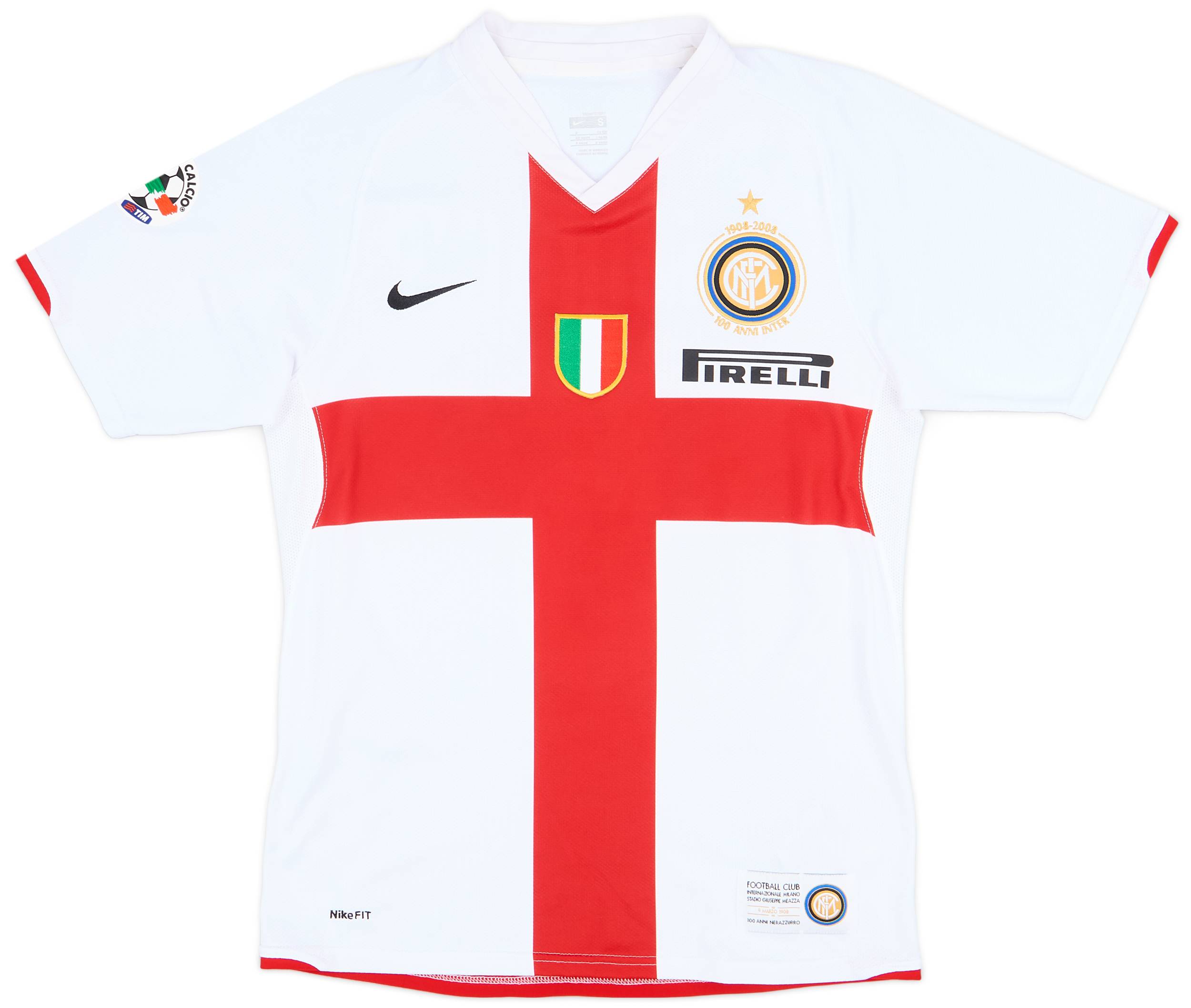 福袋 Stankovic Shirt Away Centenary Milan Inter 2007-08 #5 9/10 - ウェア