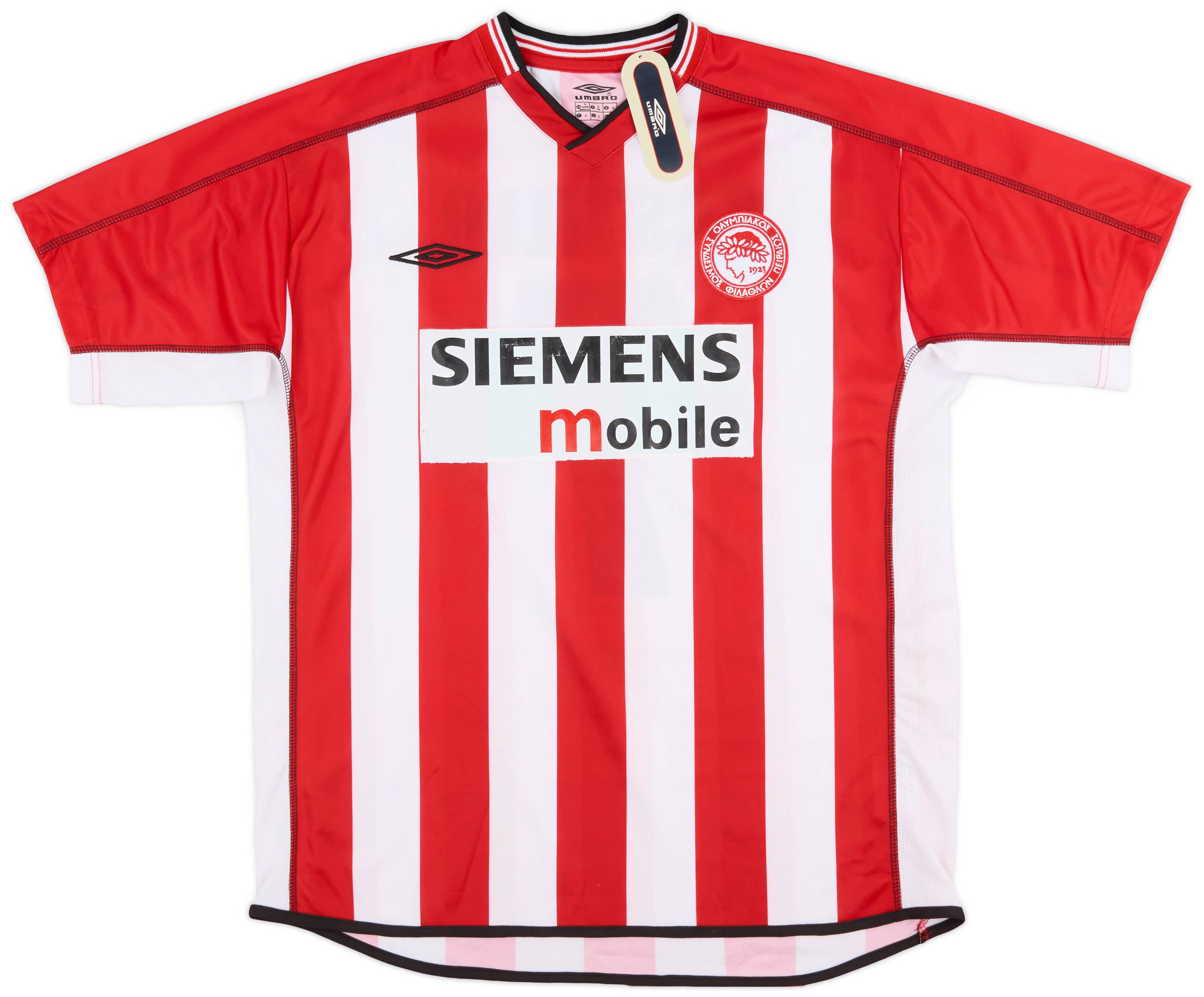 2002-03 Olympiakos Home Shirt Castillo #7 - 7/10