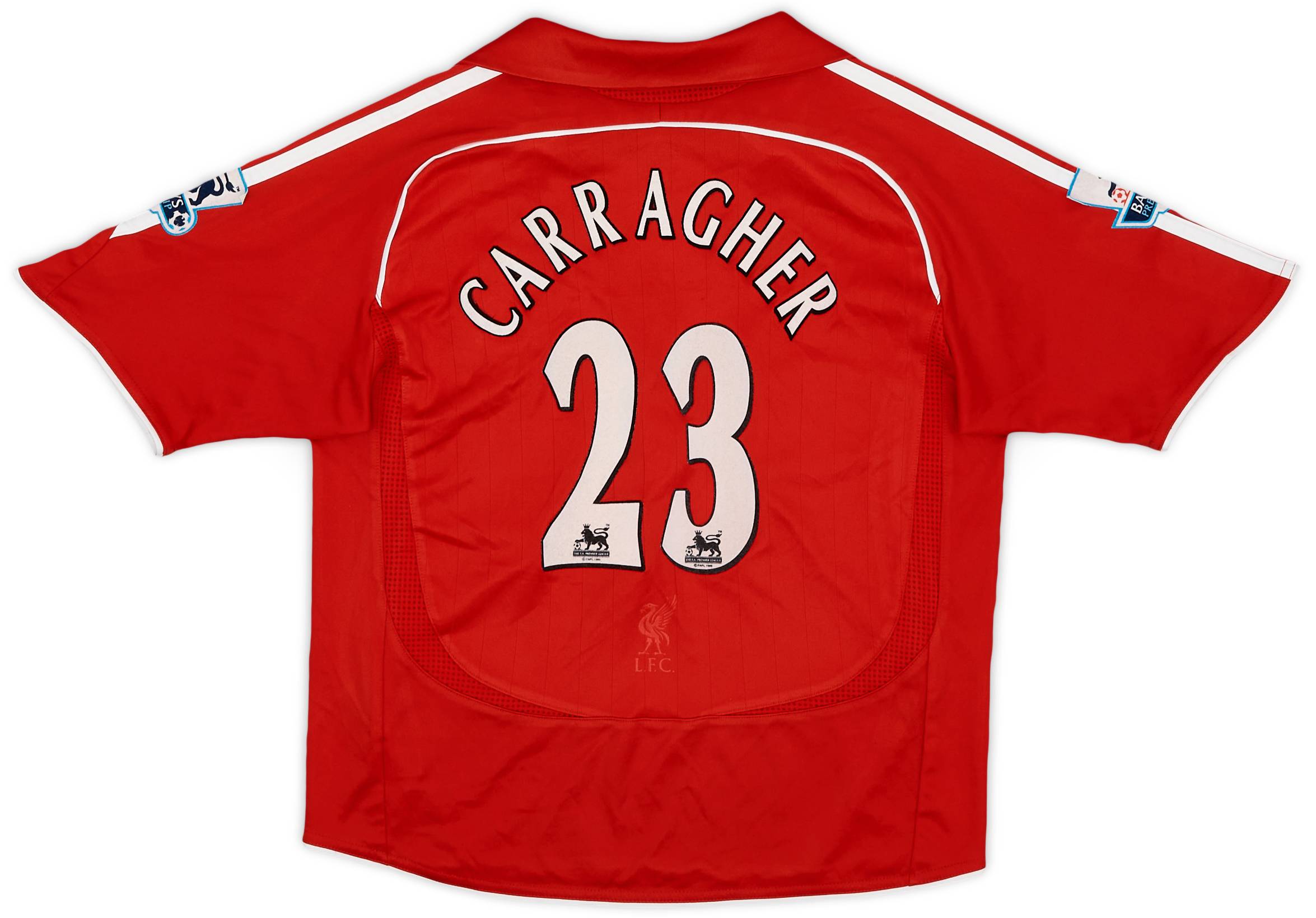 2006-08 Liverpool Home Shirt Carragher #23 - 5/10 - (S.Boys)