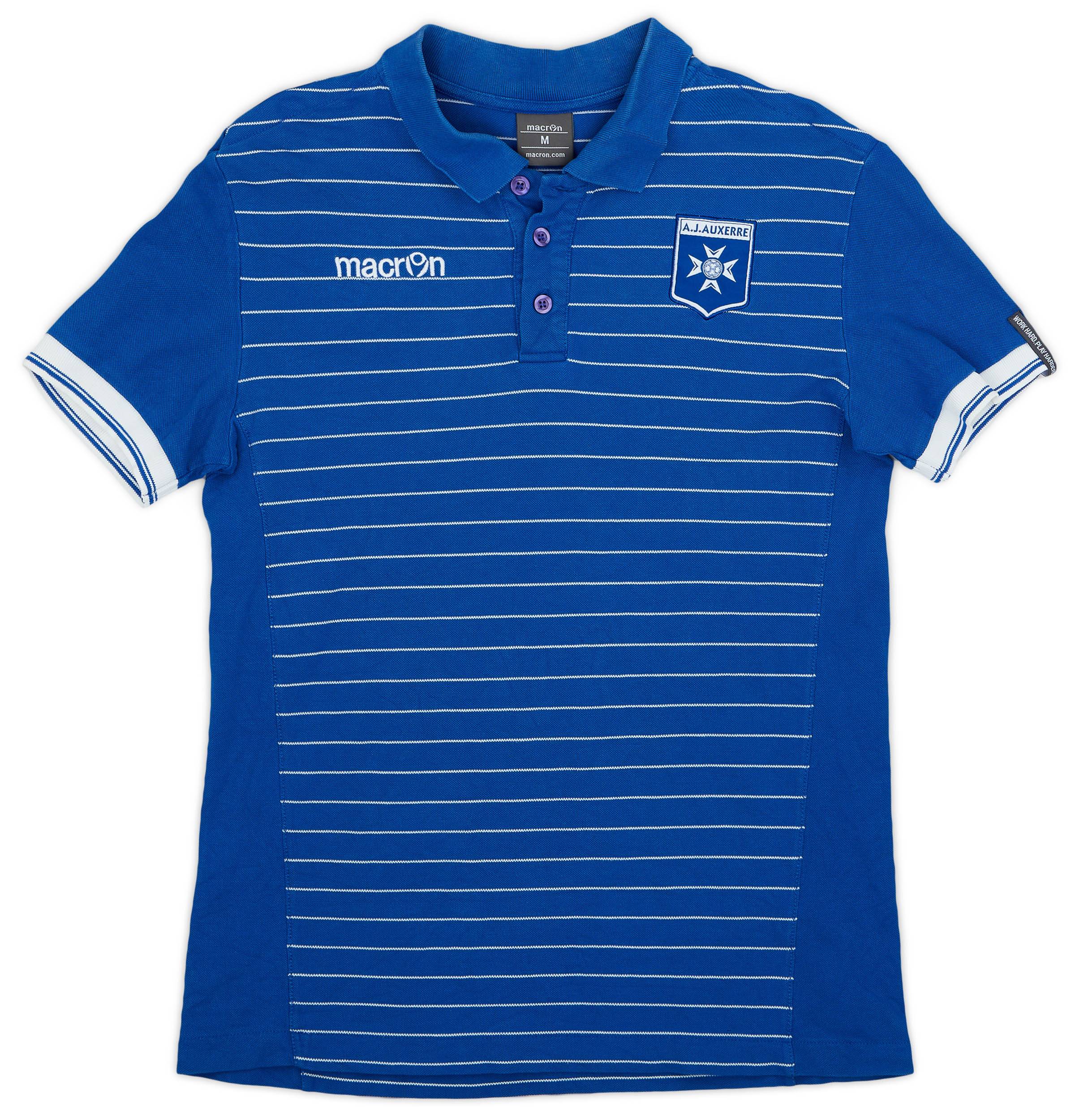 2017-18 Auxerre Macron Polo Shirt - 8/10 - (M)