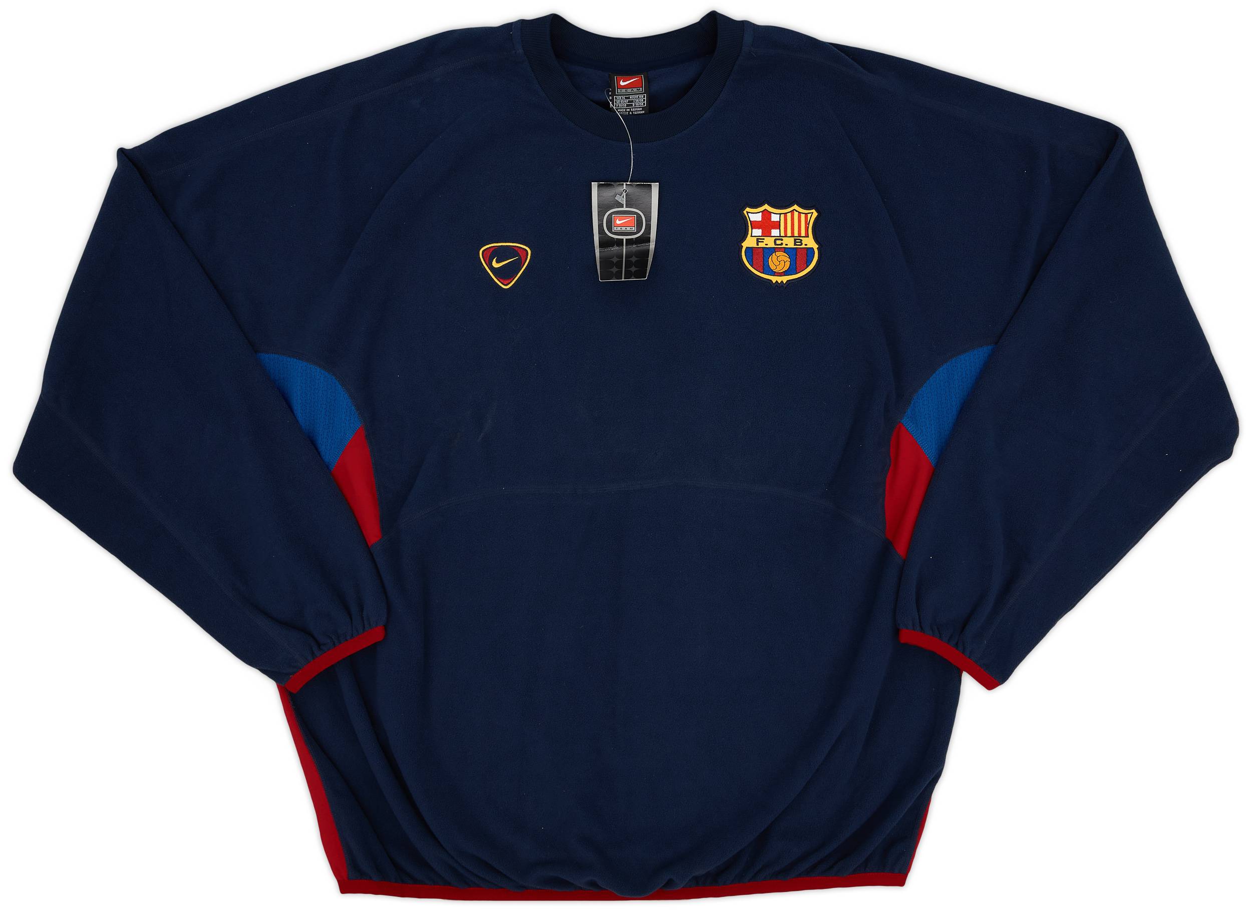 2000-01 Barcelona Player Issue Nike Fleece Top (XL)