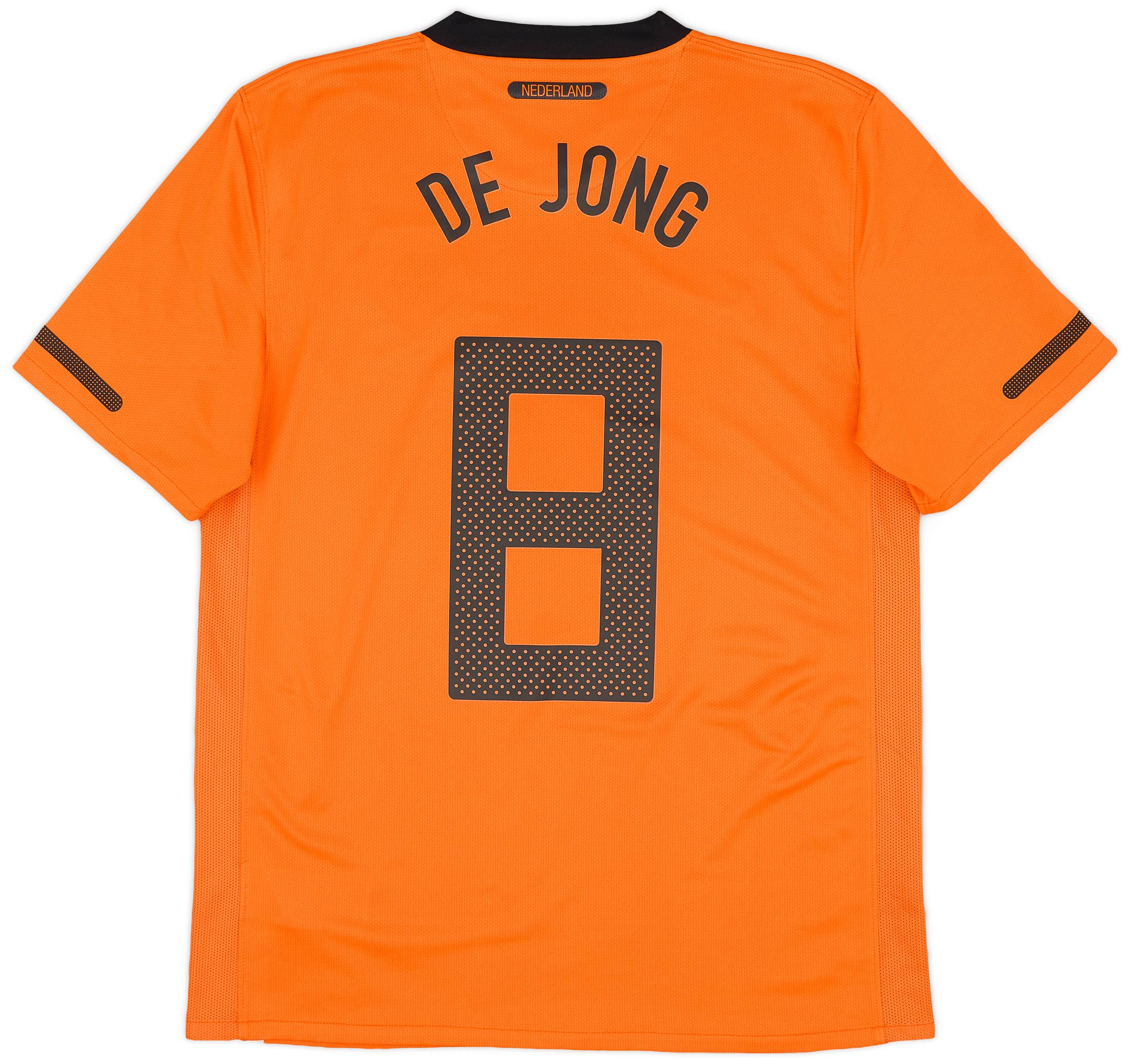 2010-11 Netherlands Home Shirt De Jong #8 - 8/10 - (M)