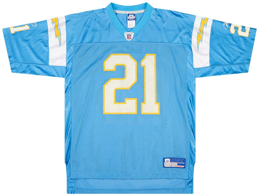 2002-04 San Diego Chargers Tomlinson #21 Reebok On Field Alternate Jersey (Very Good) XXL