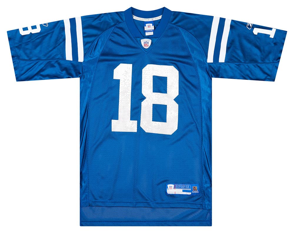 2005-06 Indianapolis Colts Manning #18 Reebok On Field Home Jersey (Excellent) XL